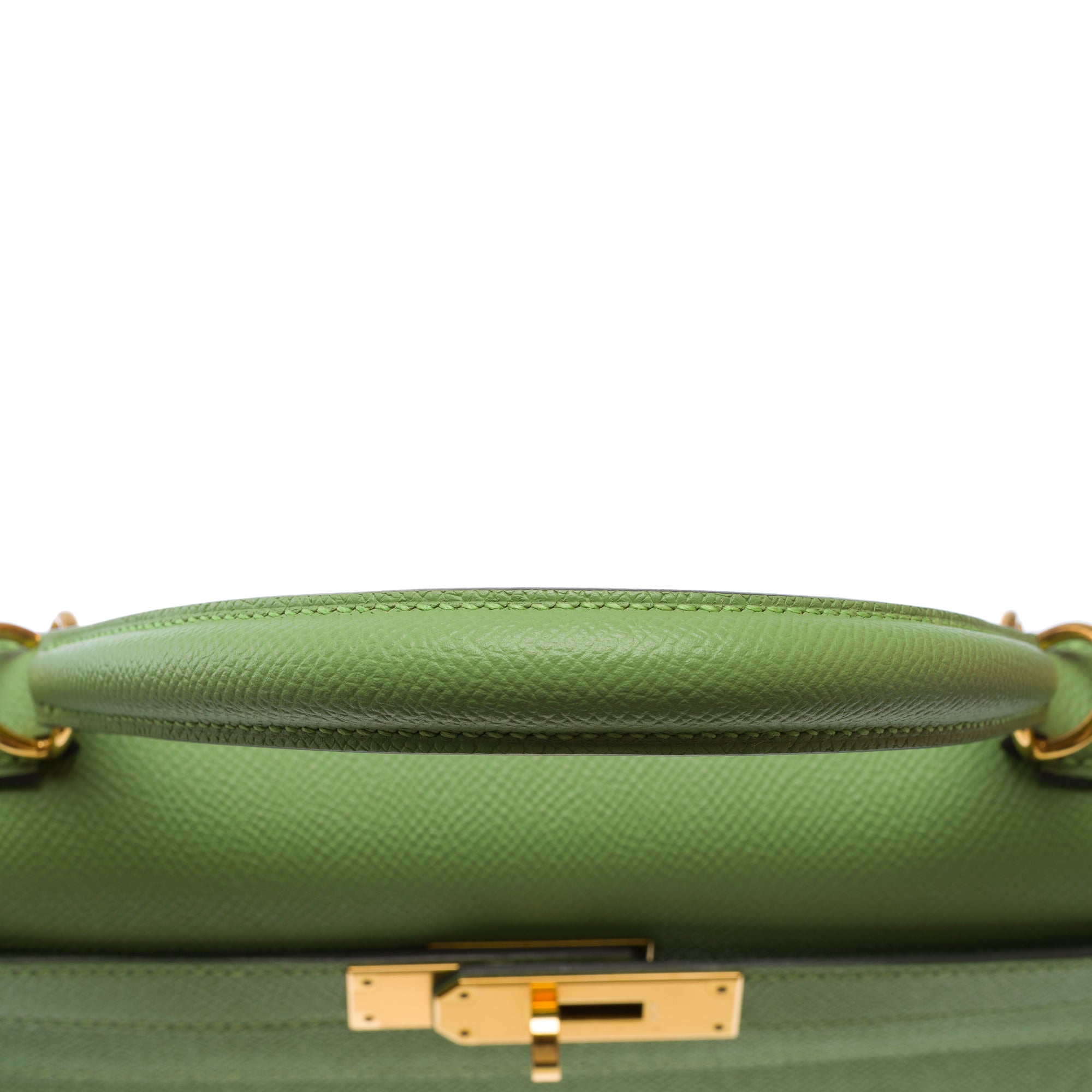 Sac HERMES Kelly 28 en Cuir Vert - 103667