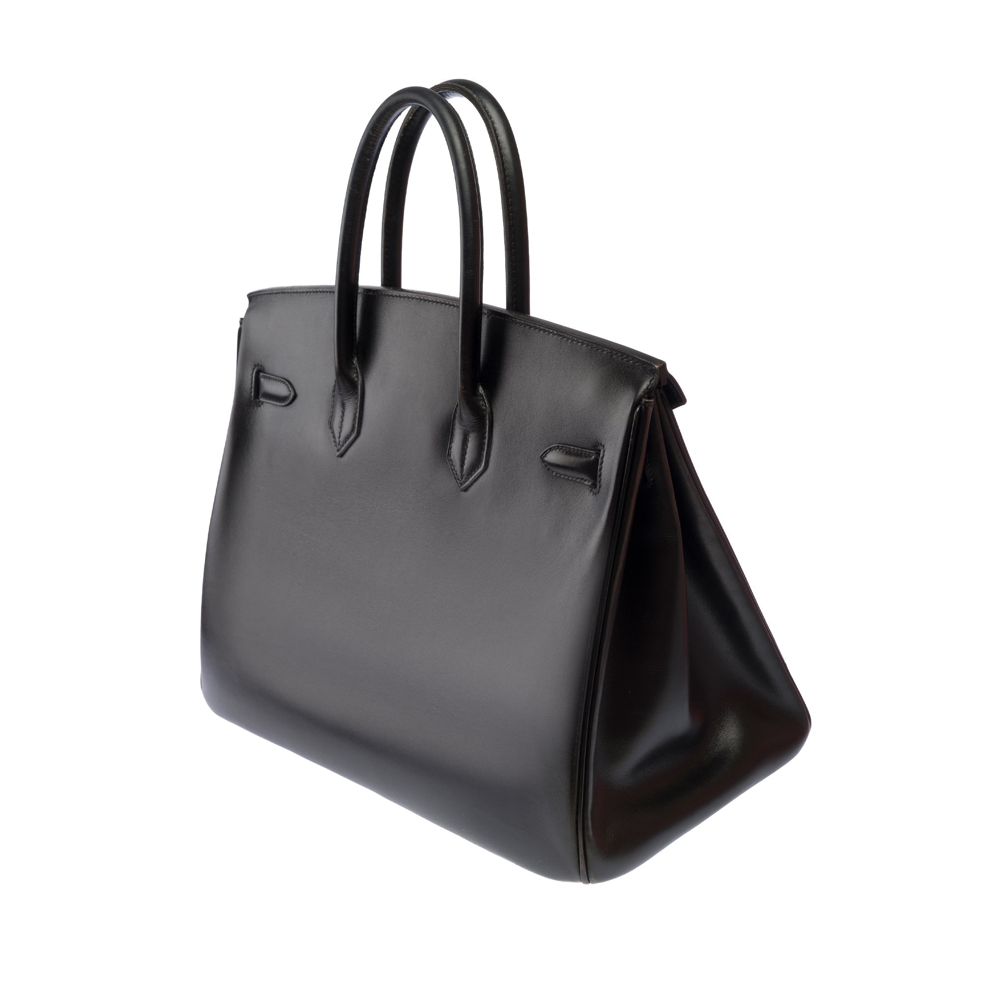 Sac HERMES Birkin 35 en Cuir Noir - 103674