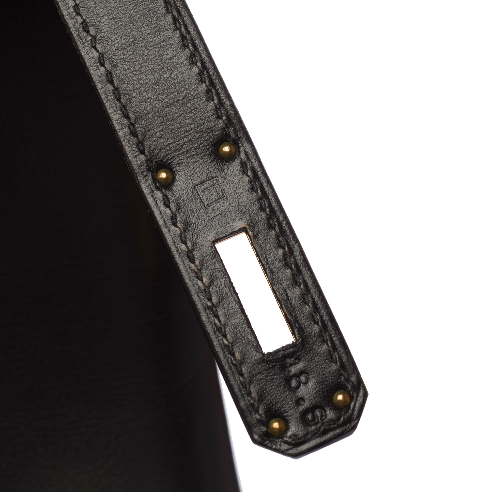 Sac HERMES Birkin 35 en Cuir Noir - 103674