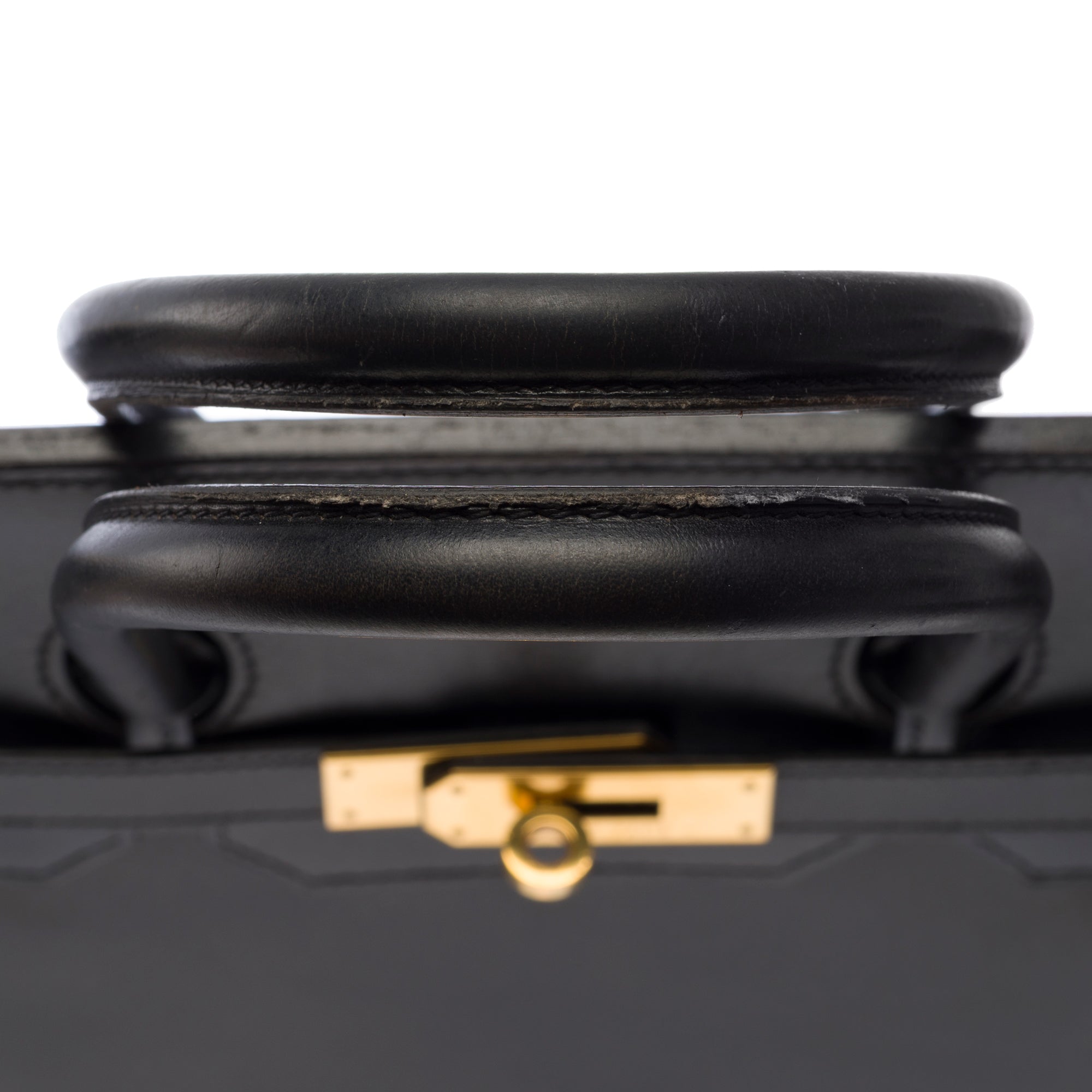 Sac HERMES Birkin 35 en Cuir Noir - 103674