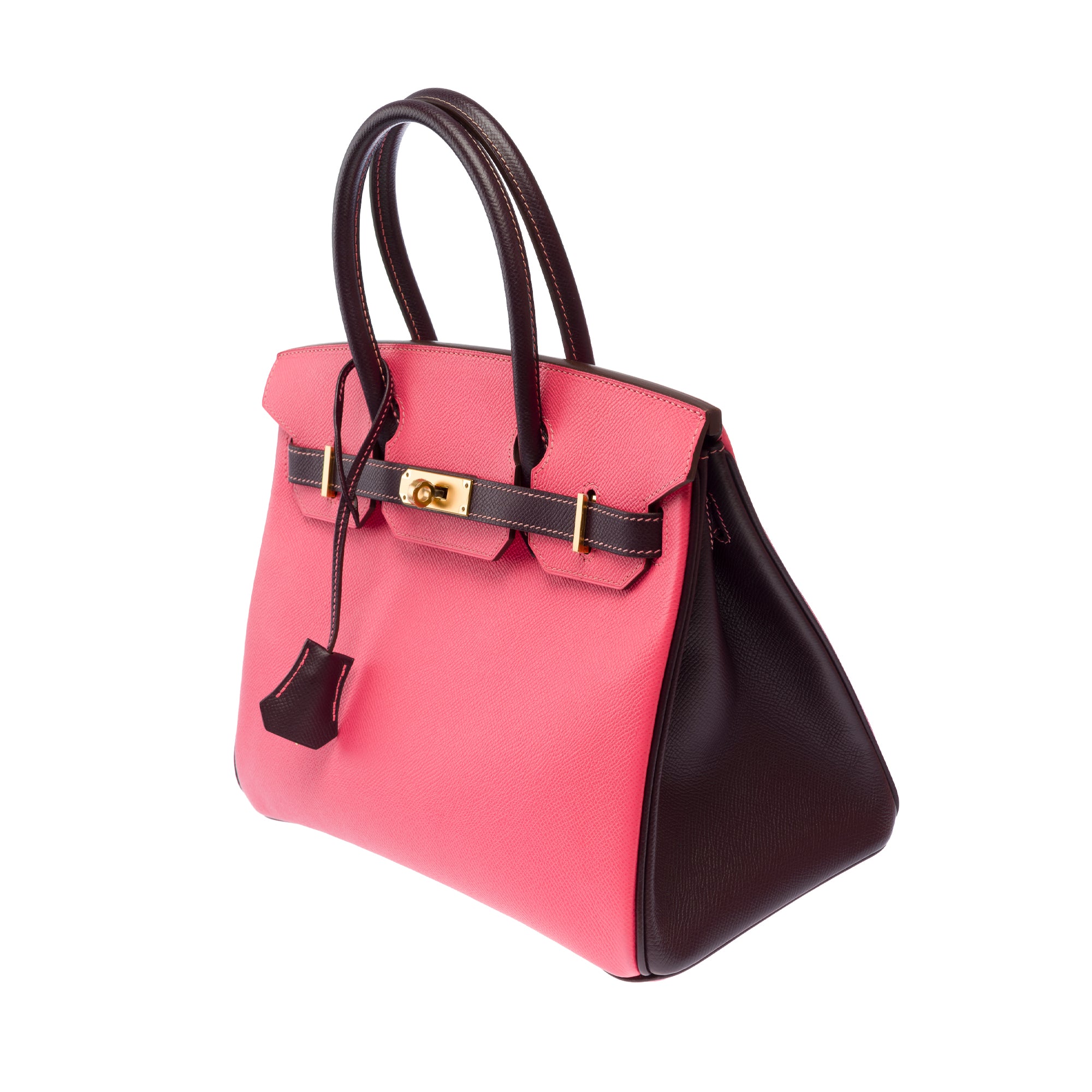 Sac HERMES Birkin 30 en Cuir Rose - 103678