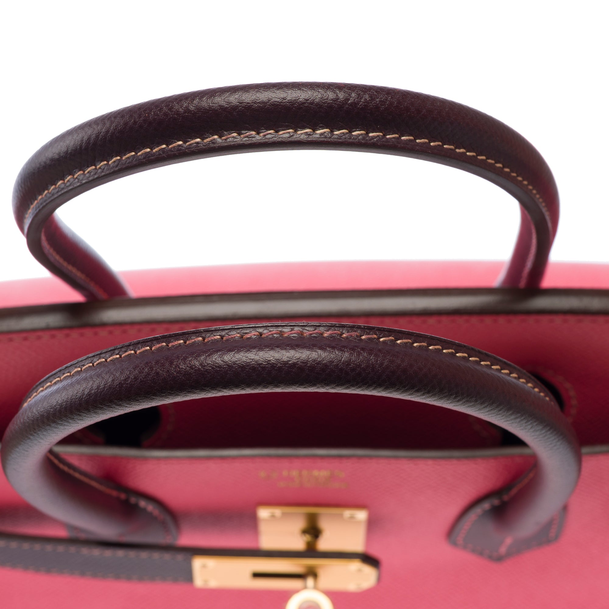 Sac HERMES Birkin 30 en Cuir Rose - 103678