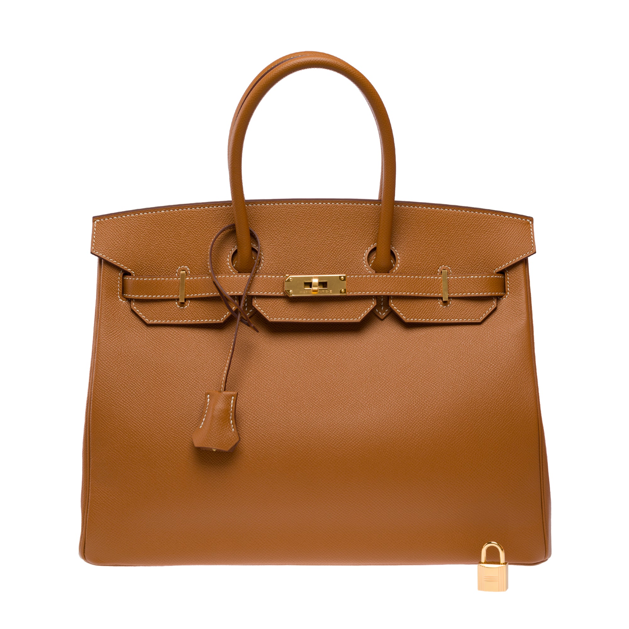 Sac HERMES Birkin 35 en Cuir Doré - 103677
