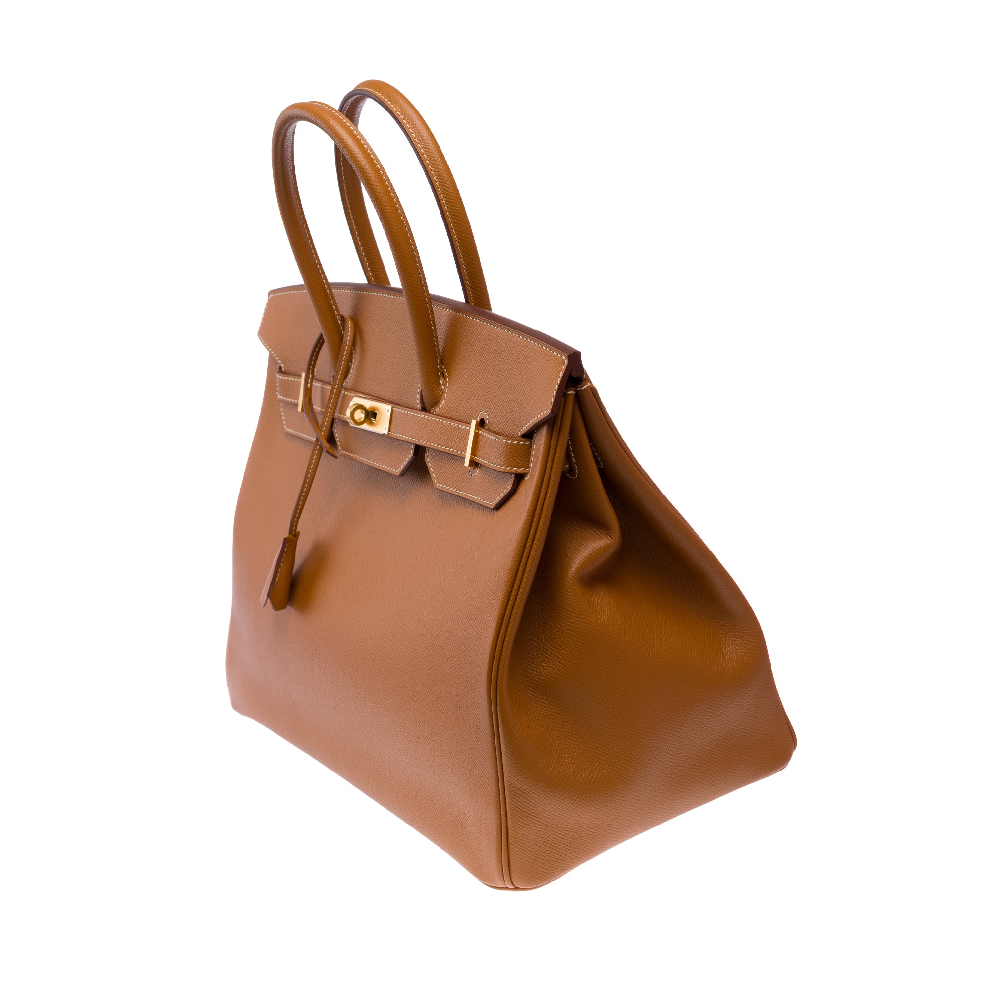 Sac HERMES Birkin 35 en Cuir Doré - 103677
