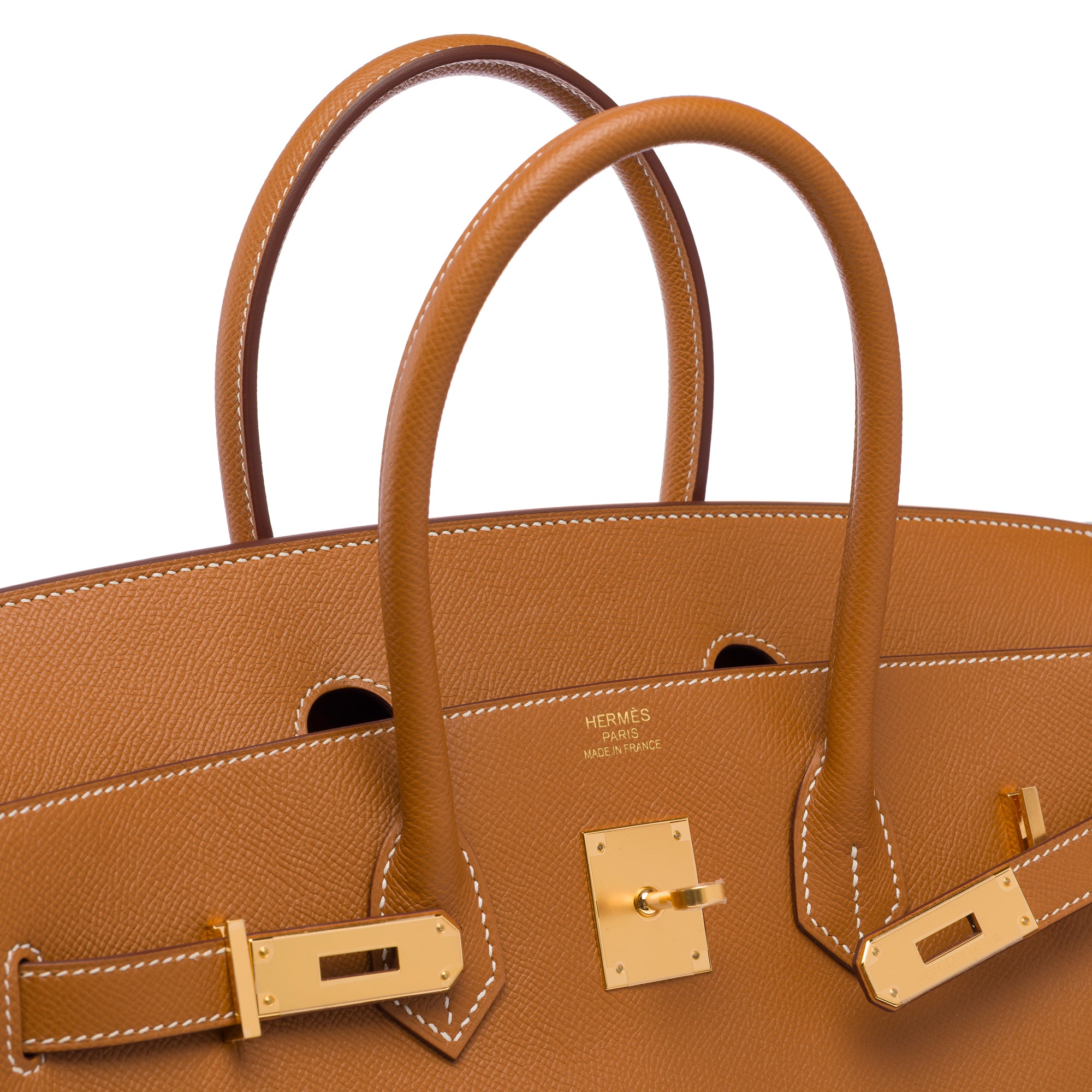Sac HERMES Birkin 35 en Cuir Doré - 103677