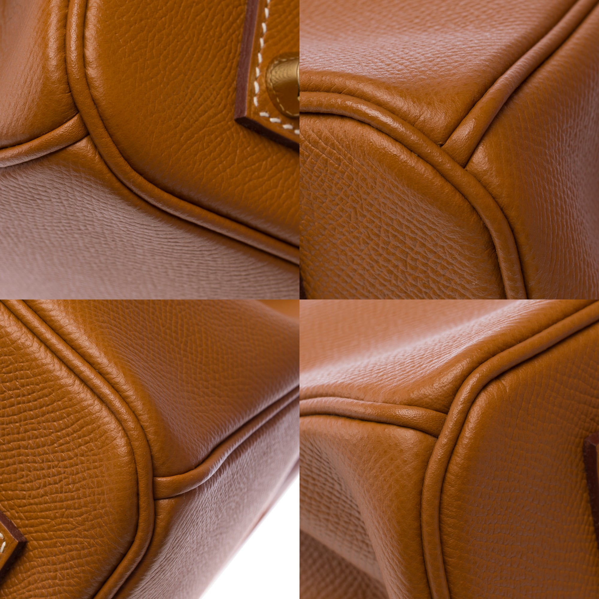 Sac HERMES Birkin 35 en Cuir Doré - 103677