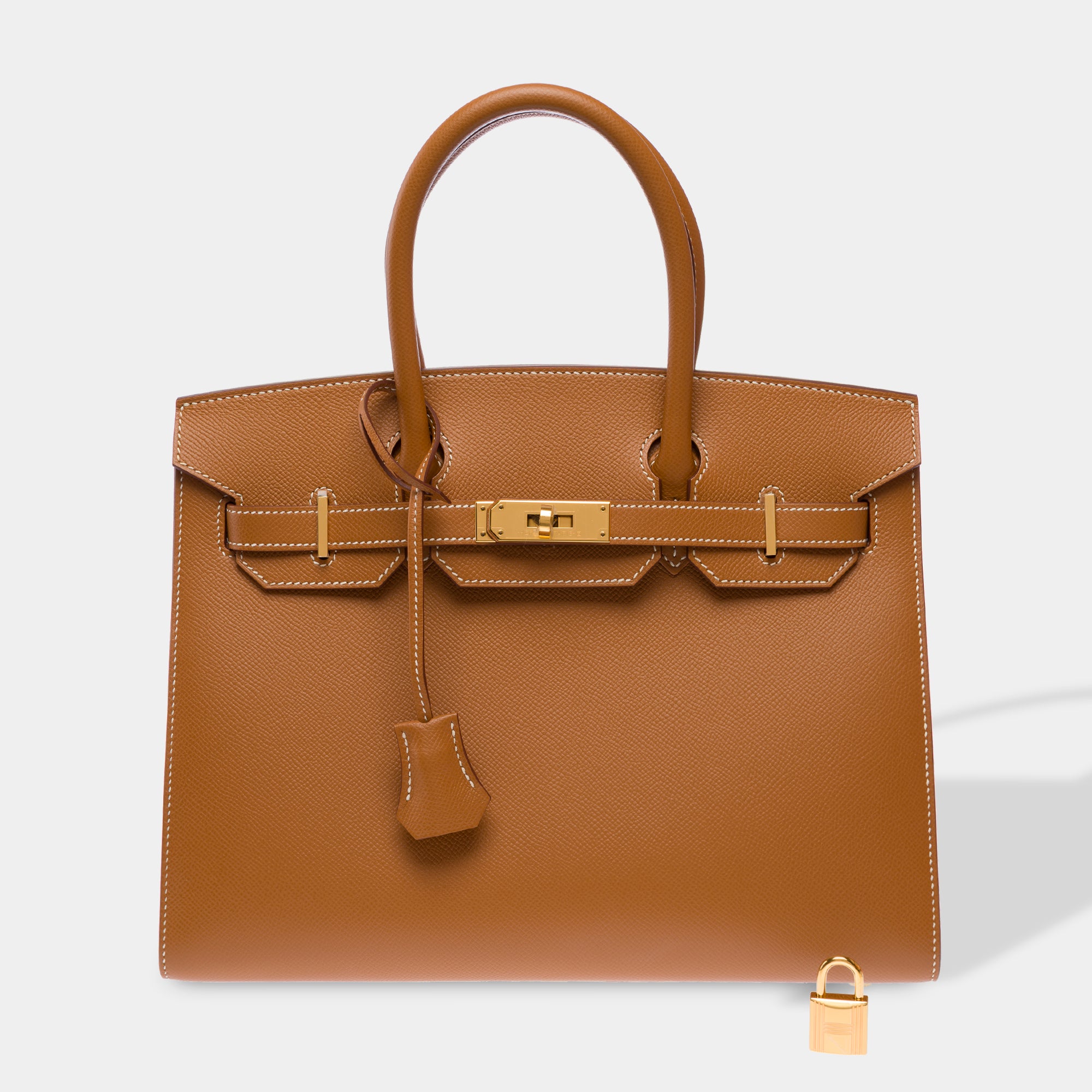 Sac HERMES Birkin 30 en Cuir Doré - 103685