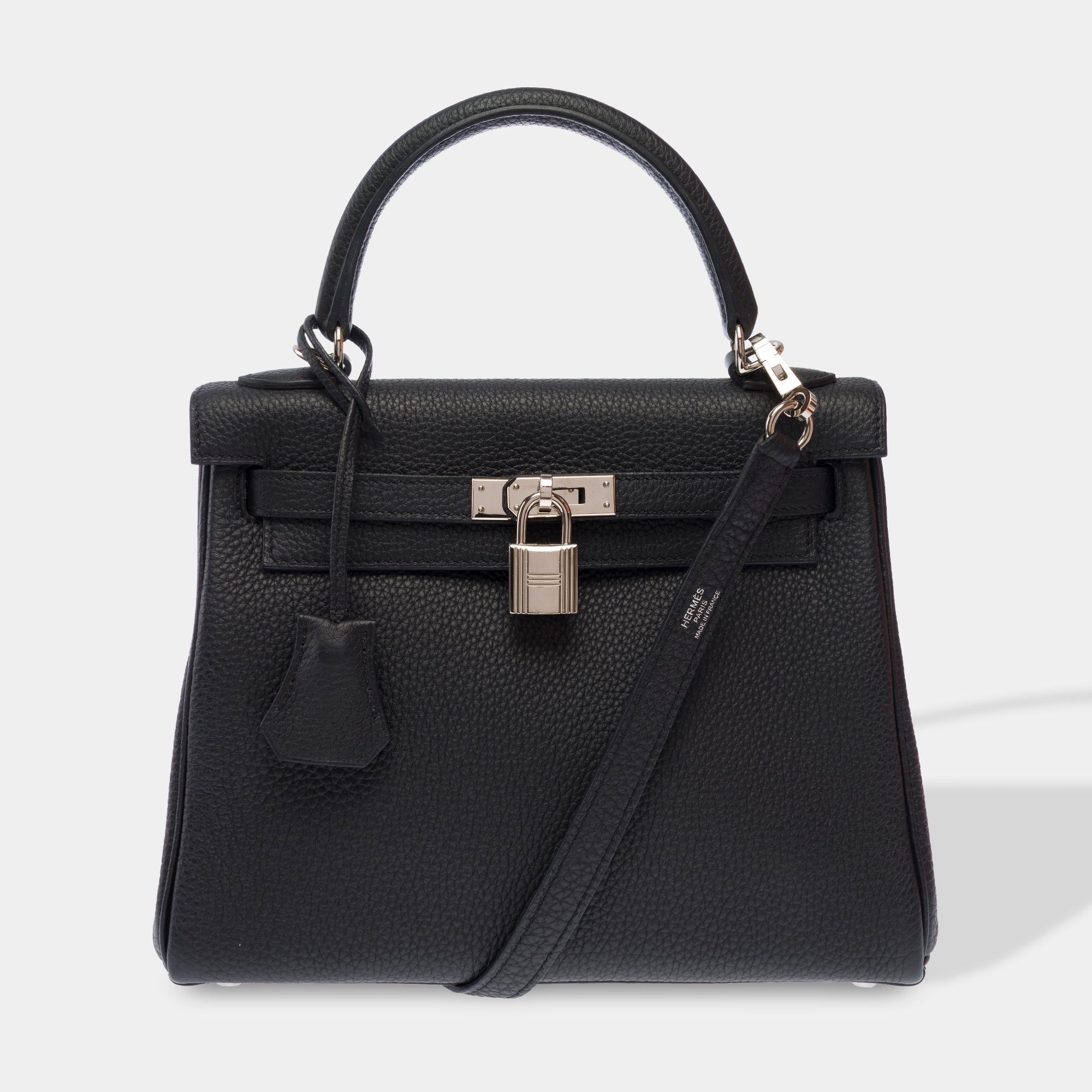 Sac HERMES Kelly 25 en Cuir Noir - 103681