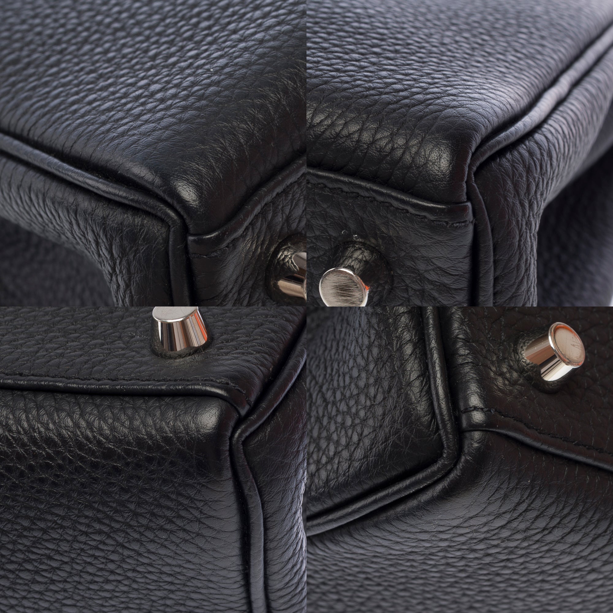 Sac HERMES Kelly 25 en Cuir Noir - 103681