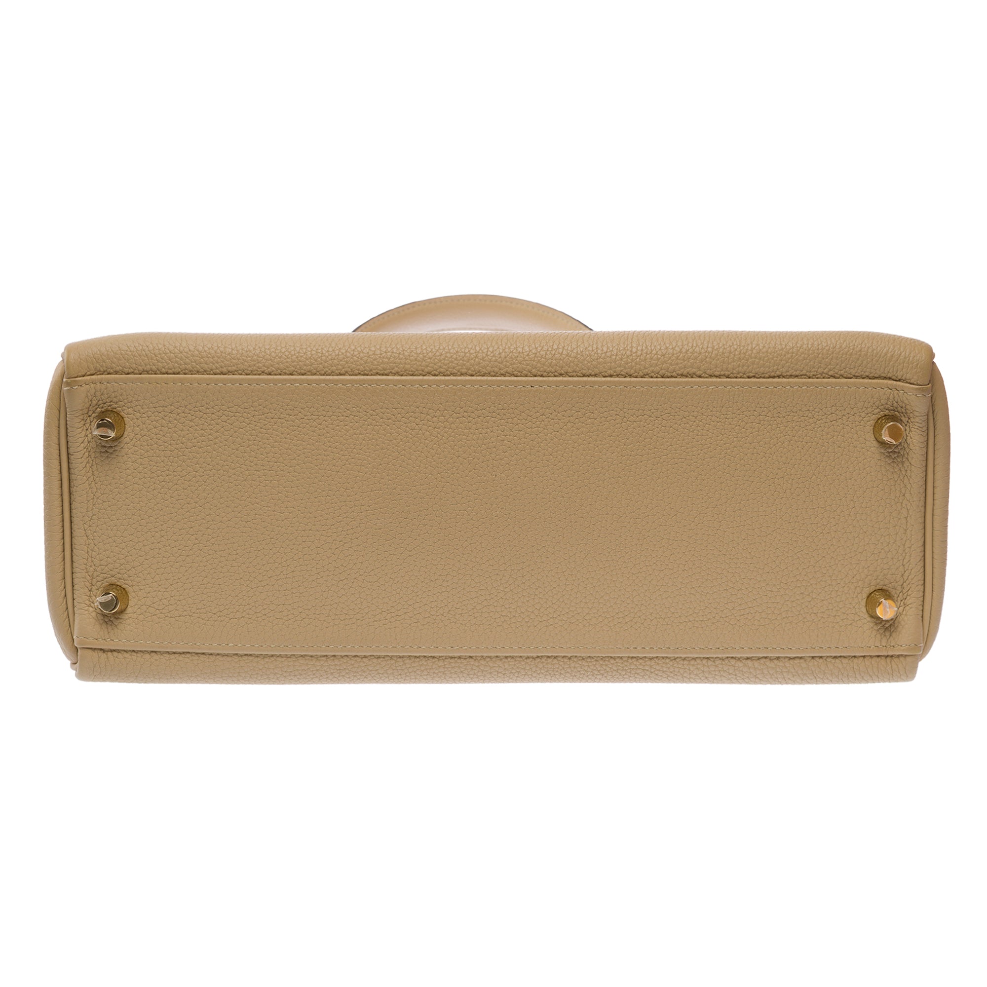 Sac HERMES Kelly 32 en Cuir Beige - 103662