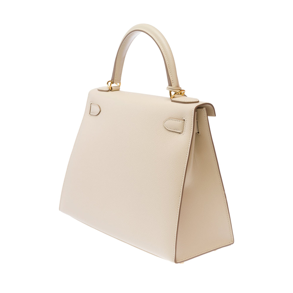 Sac HERMES Kelly 28 en Cuir Blanc - 103686
