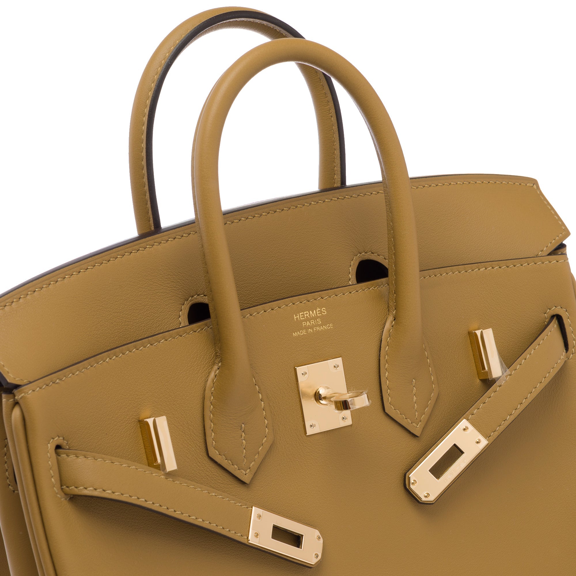 Sac HERMES Birkin 25 en Cuir Beige - 103683