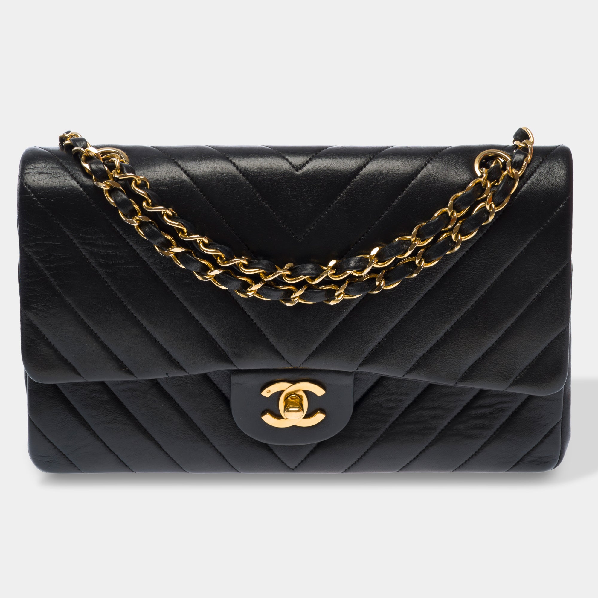Sac CHANEL Timeless/Classique en Cuir Noir - 103687