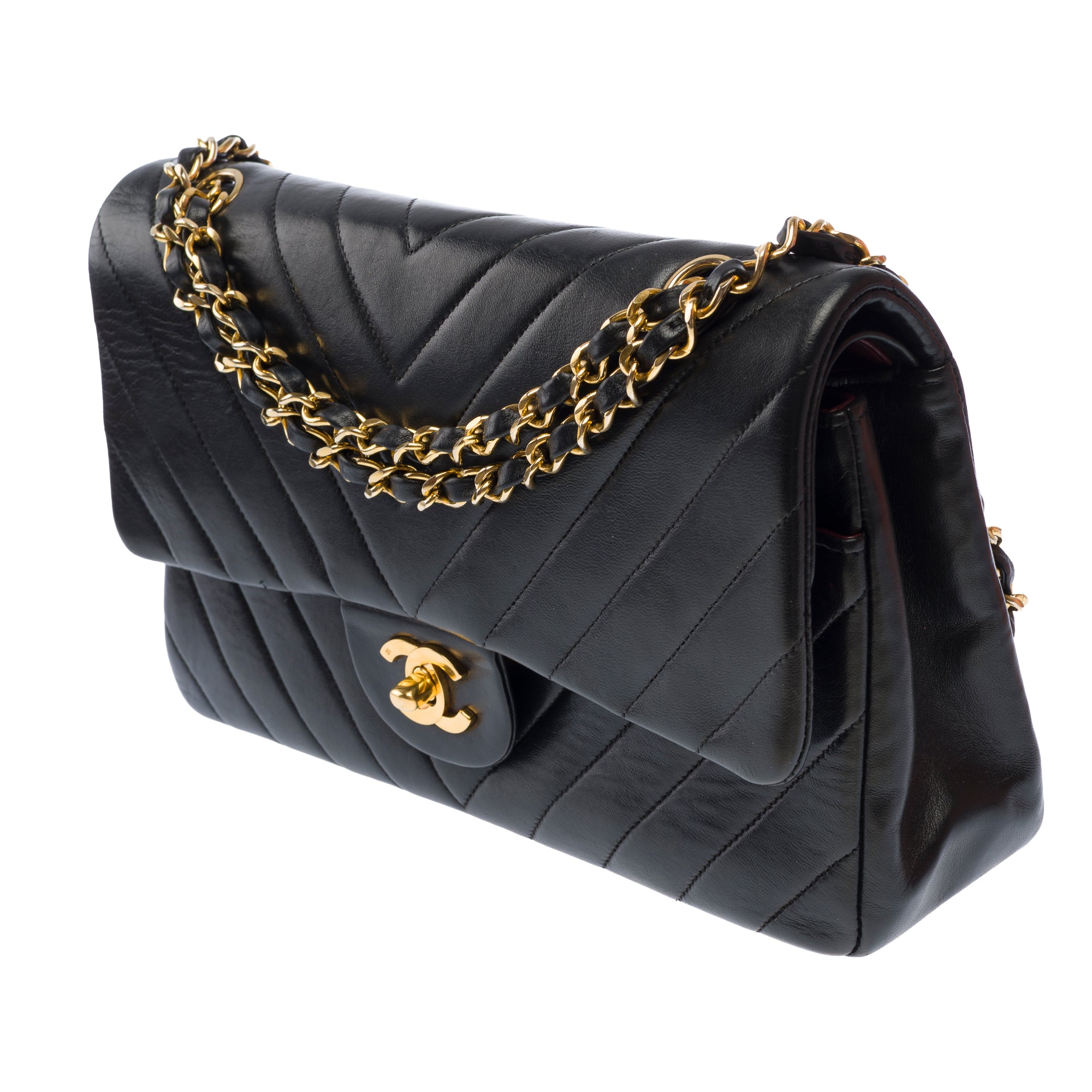 Sac CHANEL Timeless/Classique en Cuir Noir - 103687