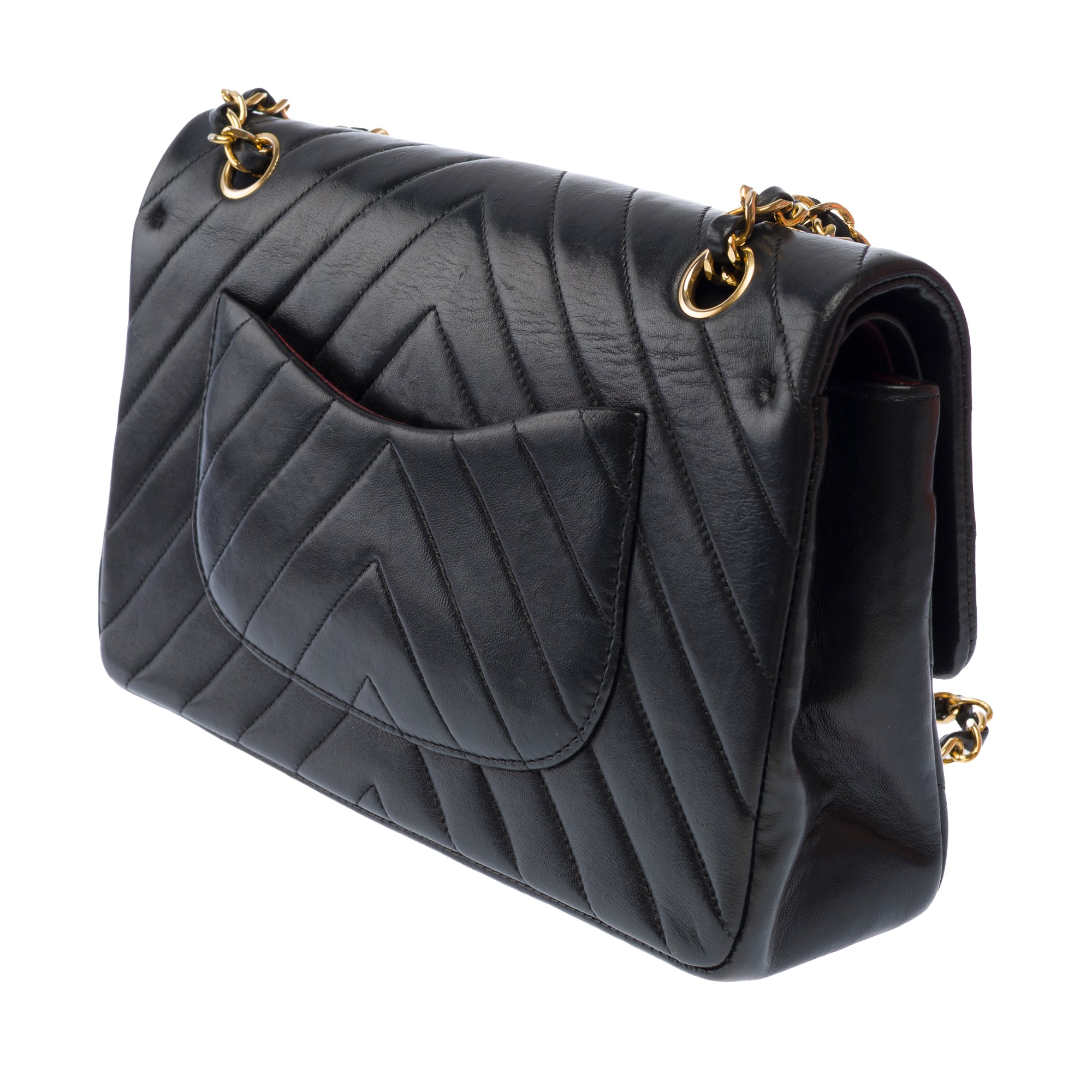 Sac CHANEL Timeless/Classique en Cuir Noir - 103687