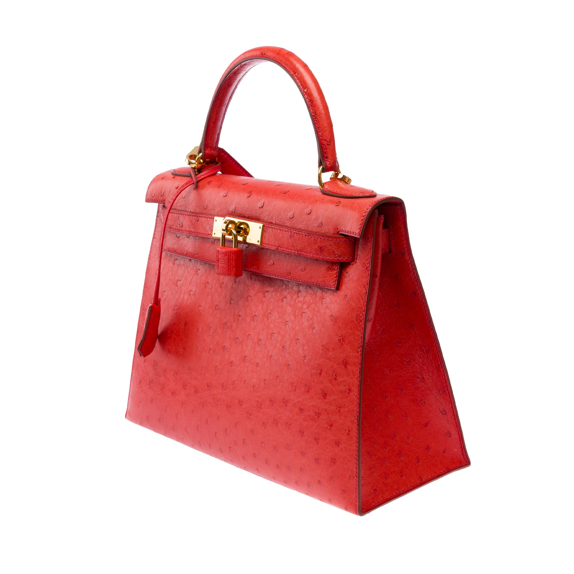 Sac HERMES Kelly 28 en Cuirs exotiques Rouge - 103691