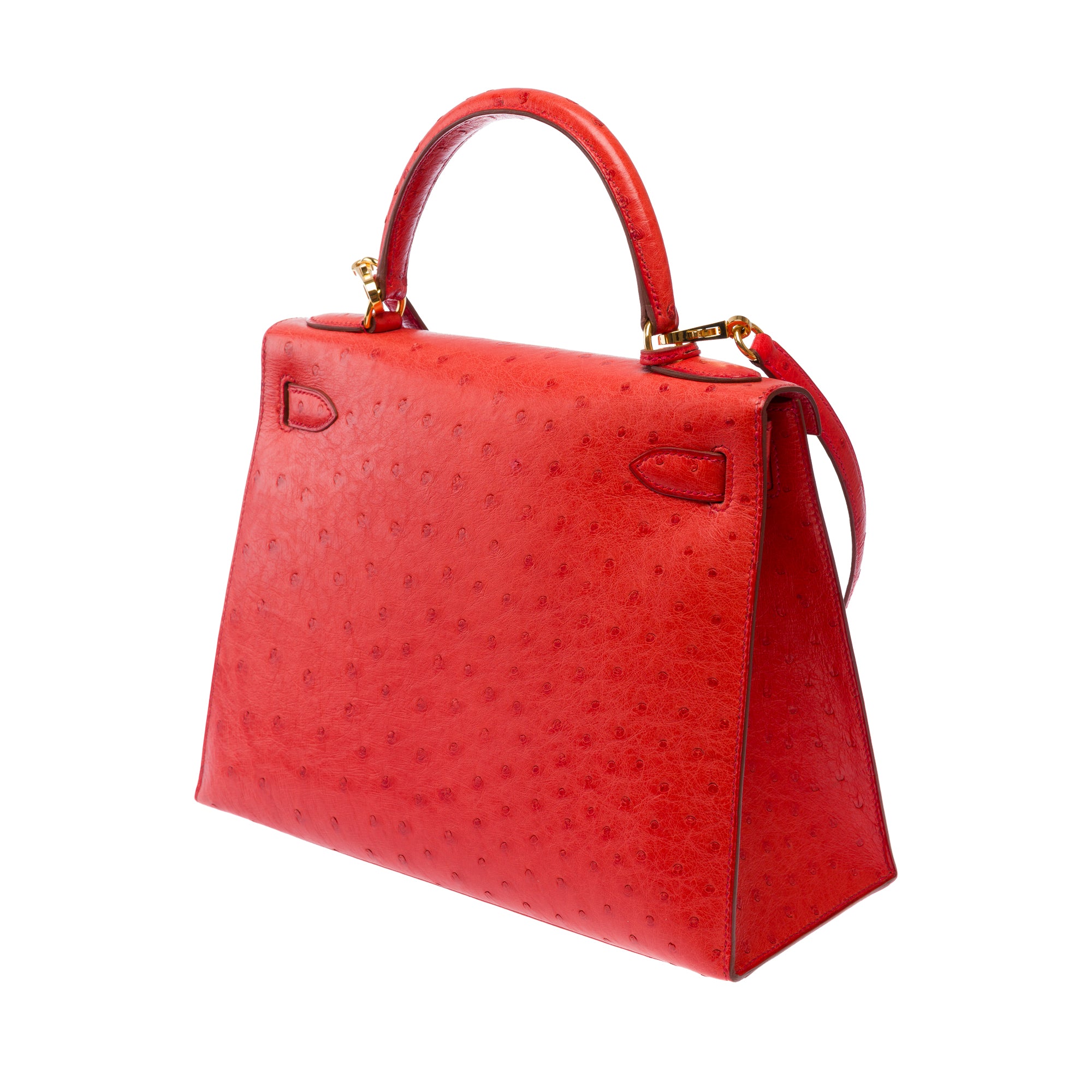 Sac HERMES Kelly 28 en Cuirs exotiques Rouge - 103691
