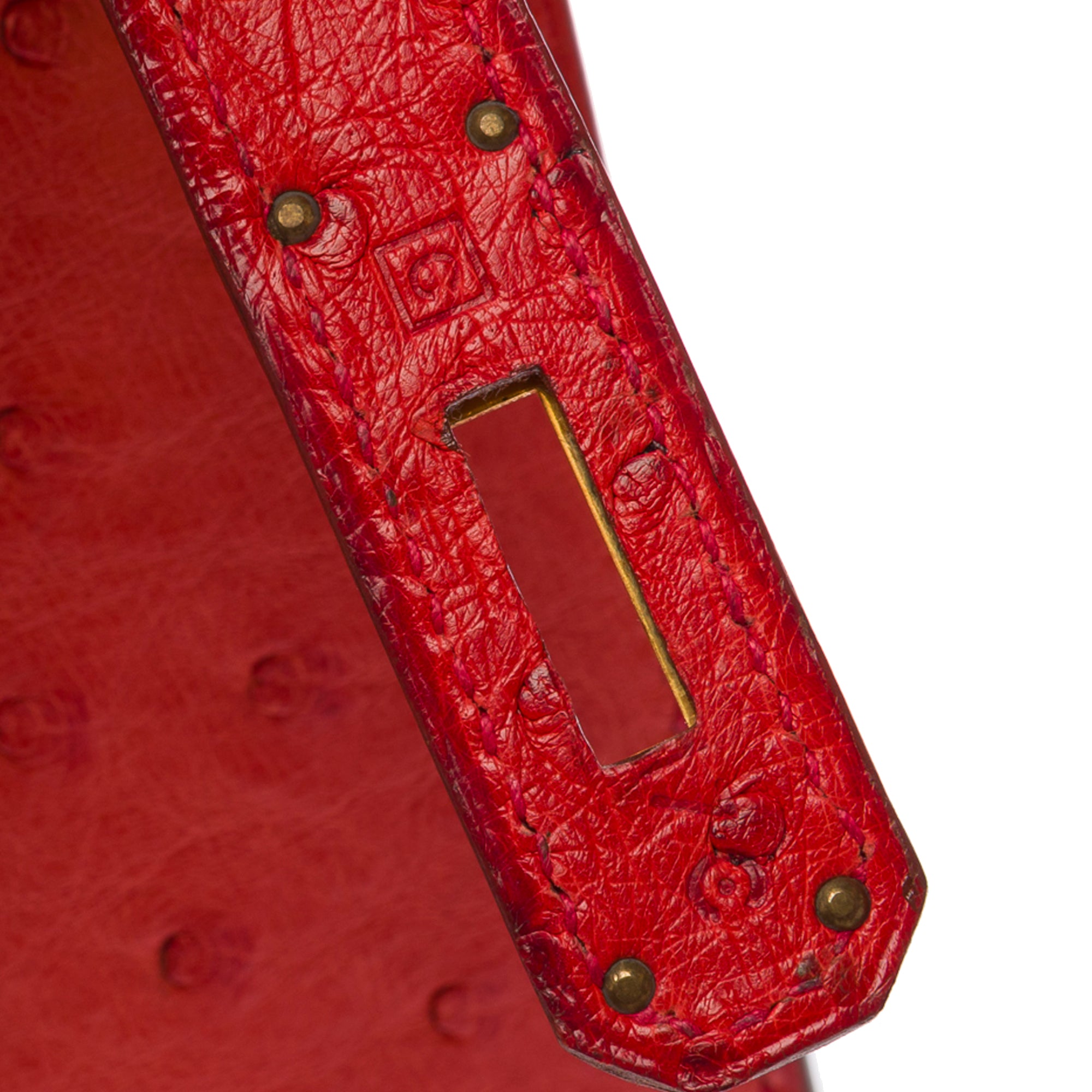 Sac HERMES Kelly 28 en Cuirs exotiques Rouge - 103691