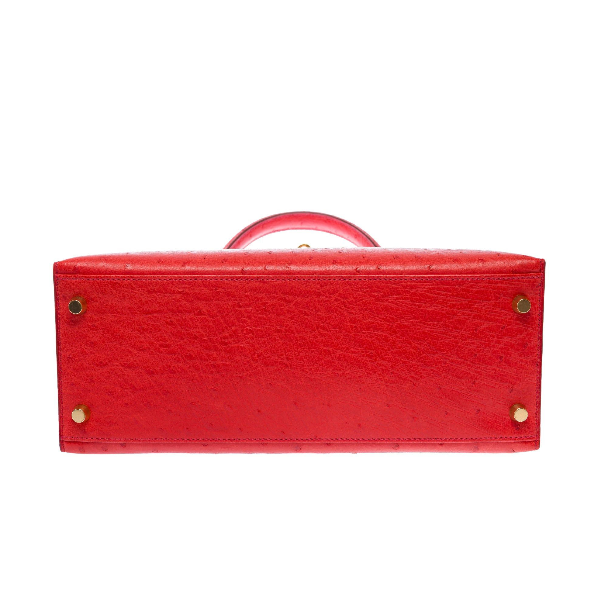 Sac HERMES Kelly 28 en Cuirs exotiques Rouge - 103691