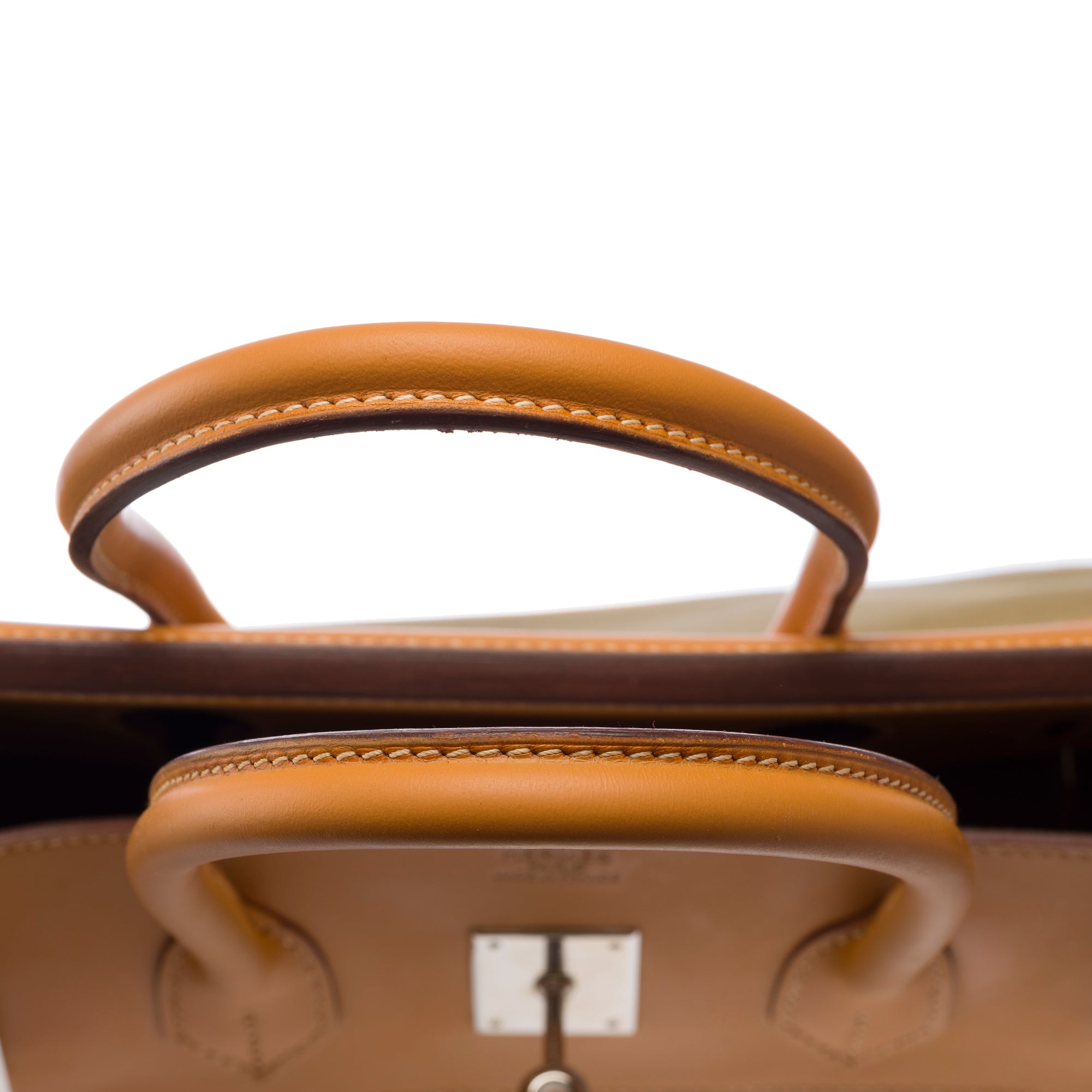 Sac HERMES Birkin 35 en Toile Vert - 103699
