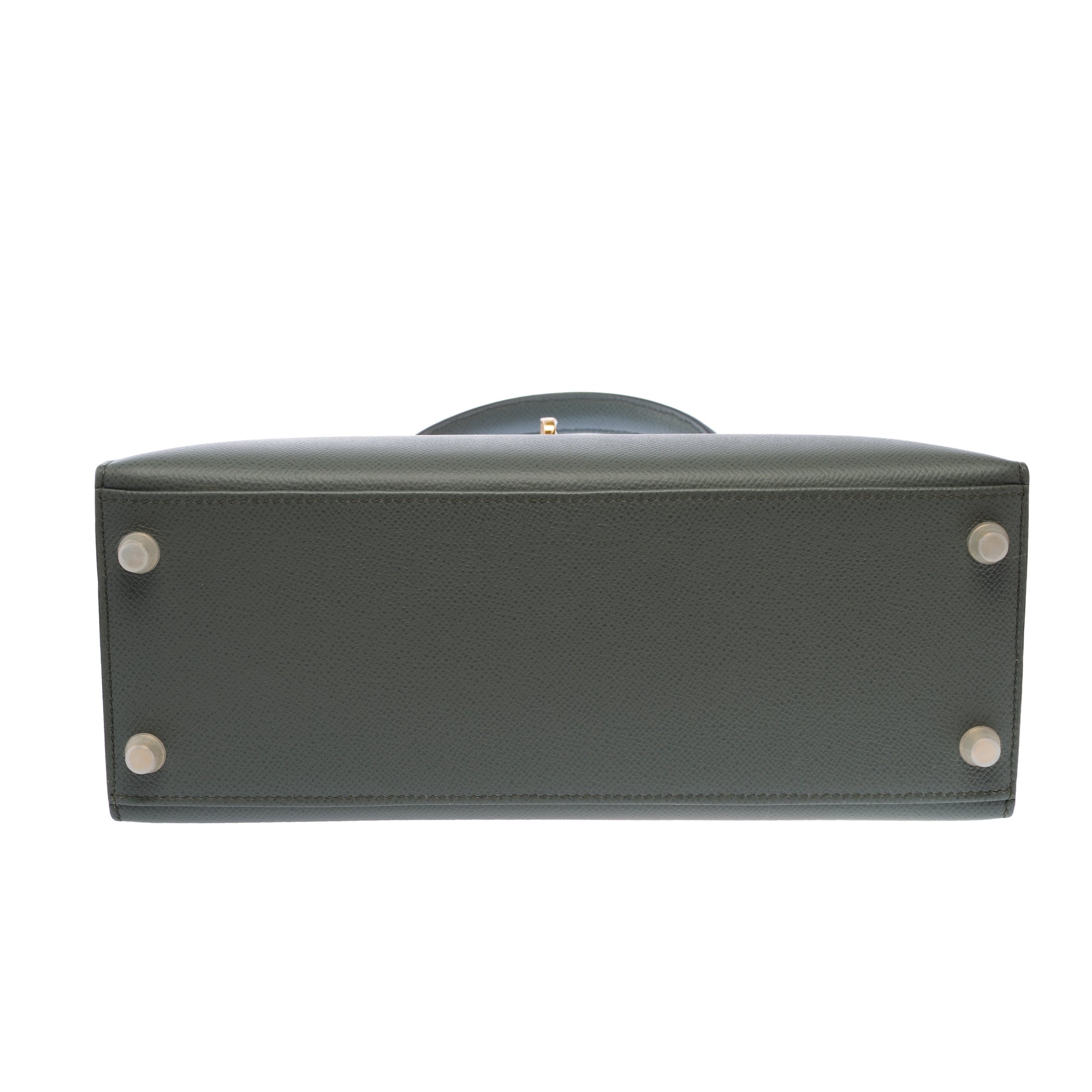 Sac HERMES Kelly 28 en Cuir Vert - 103701