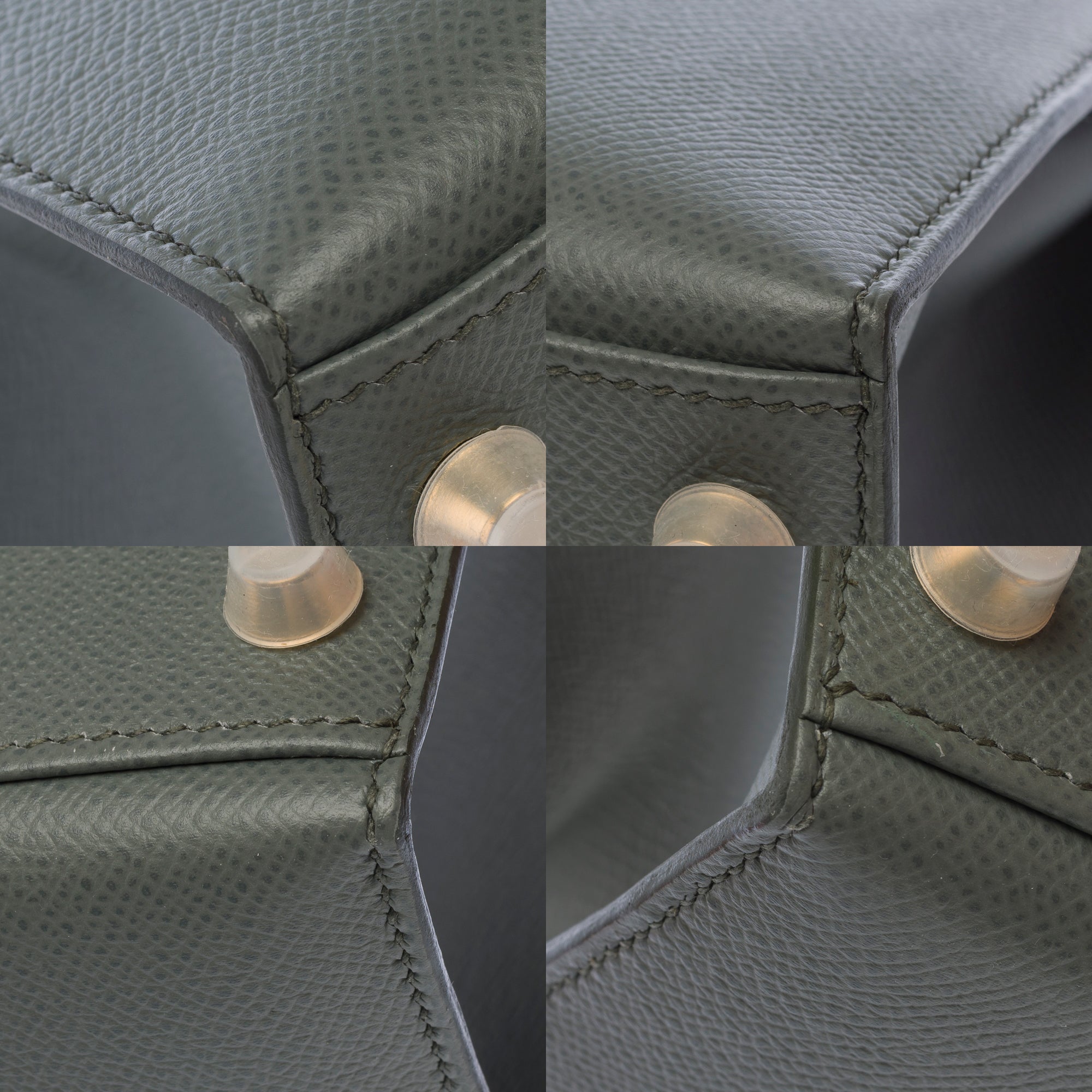 Sac HERMES Kelly 28 en Cuir Vert - 103701