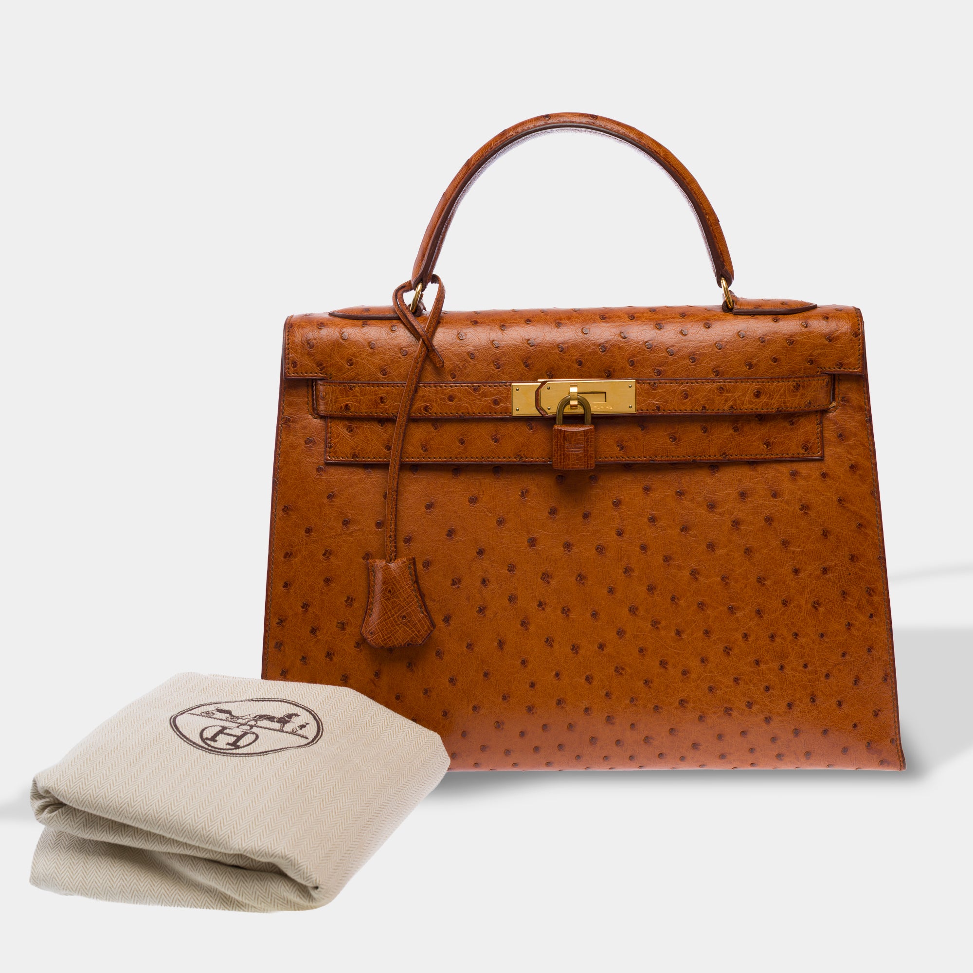 Sac HERMES Kelly 32 en Cuirs exotiques Marron - 103697