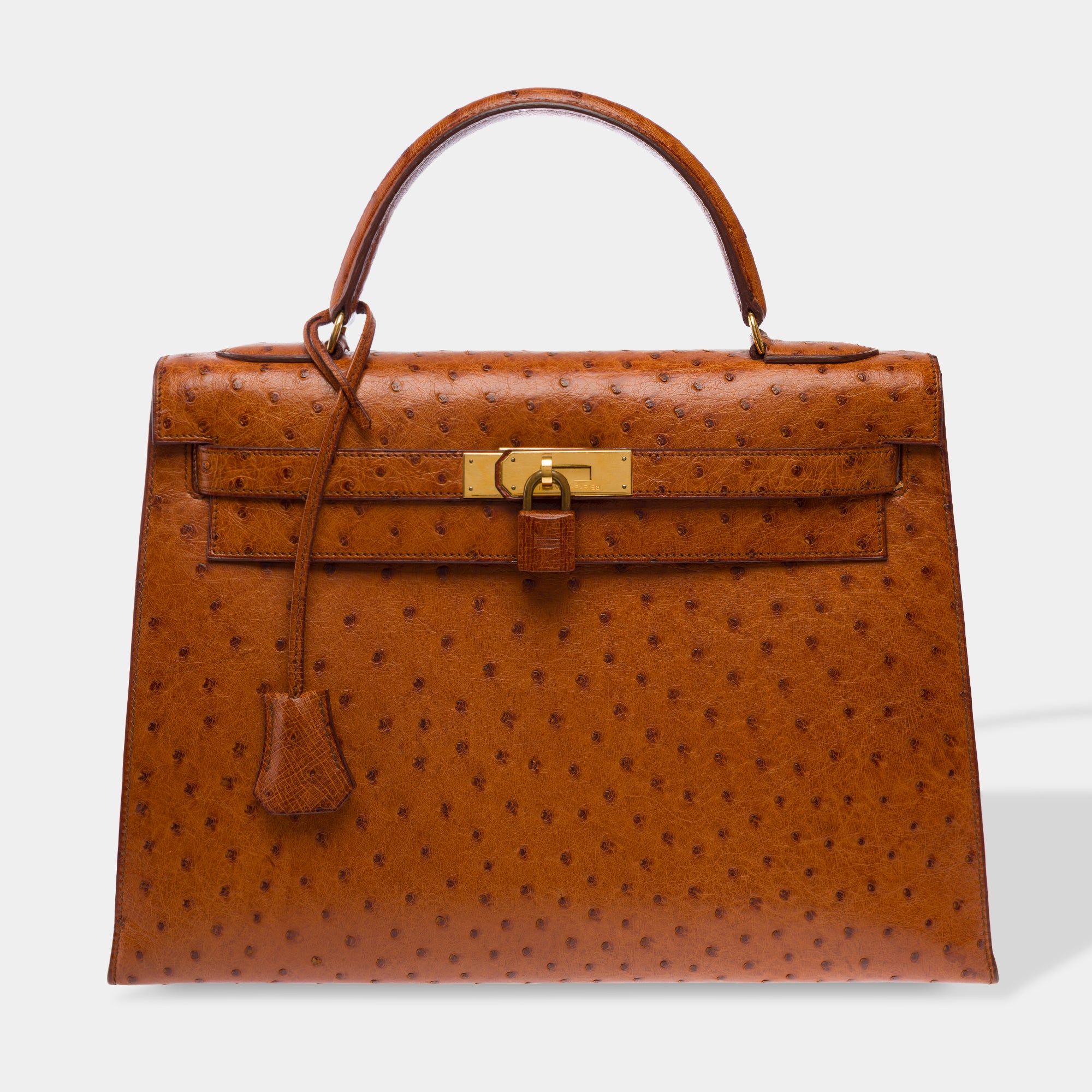 Sac HERMES Kelly 32 en Cuirs exotiques Marron - 103697