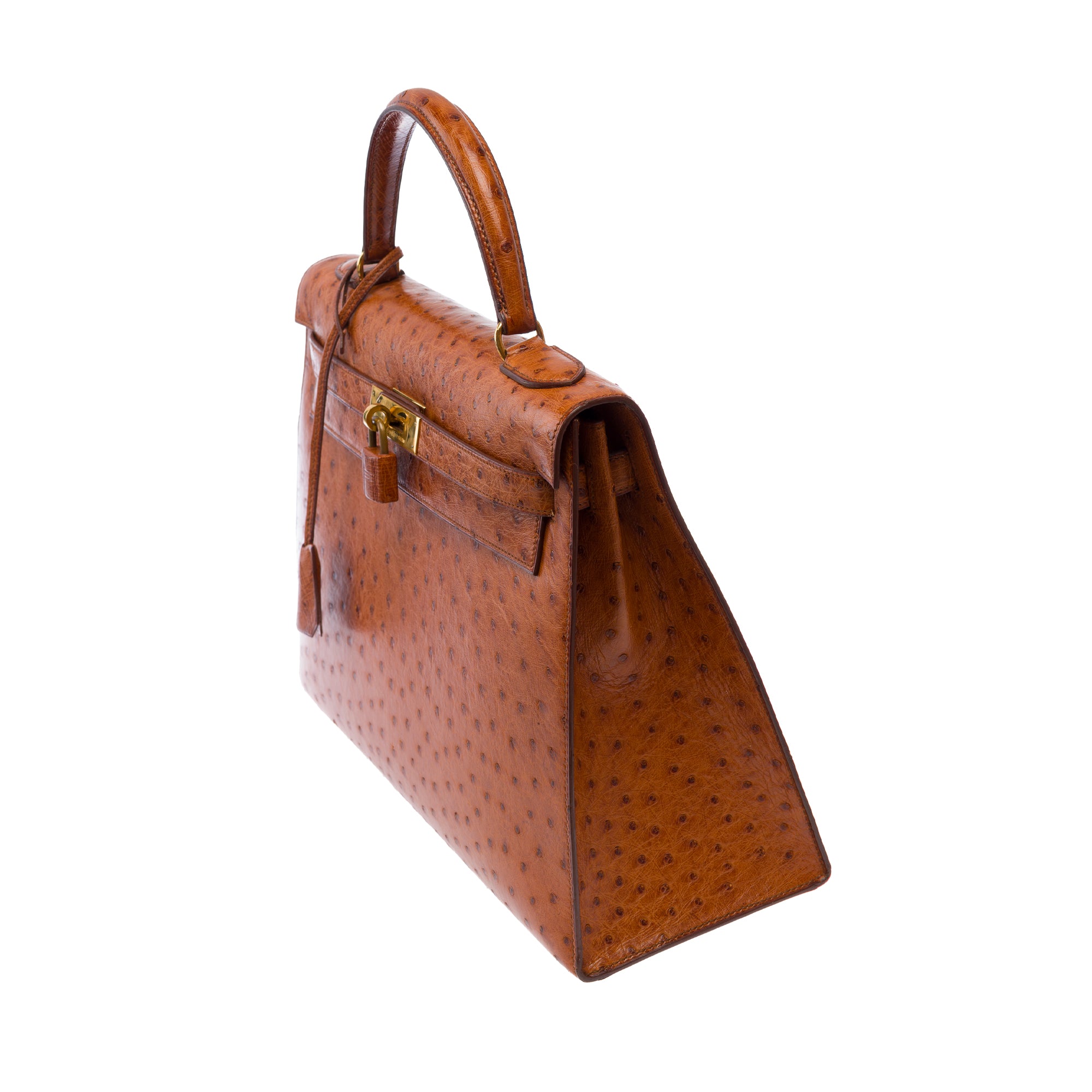 Sac HERMES Kelly 32 en Cuirs exotiques Marron - 103697
