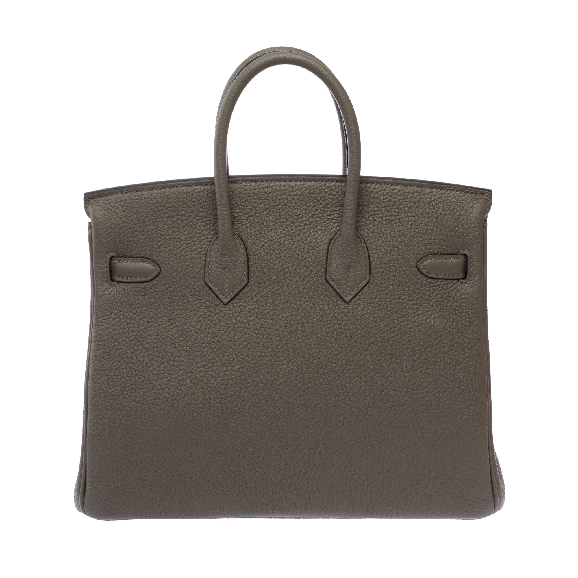 Sac HERMES Birkin 25 en Cuir Gris - 103698