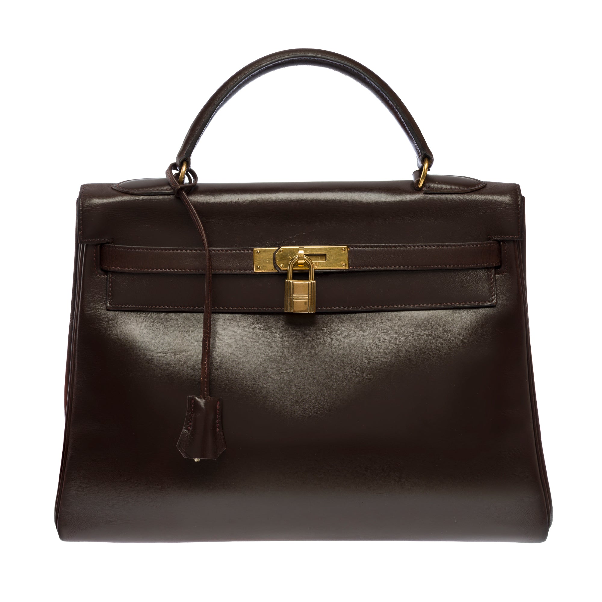 Sac HERMES Kelly 32 en Cuir Marron - 103605