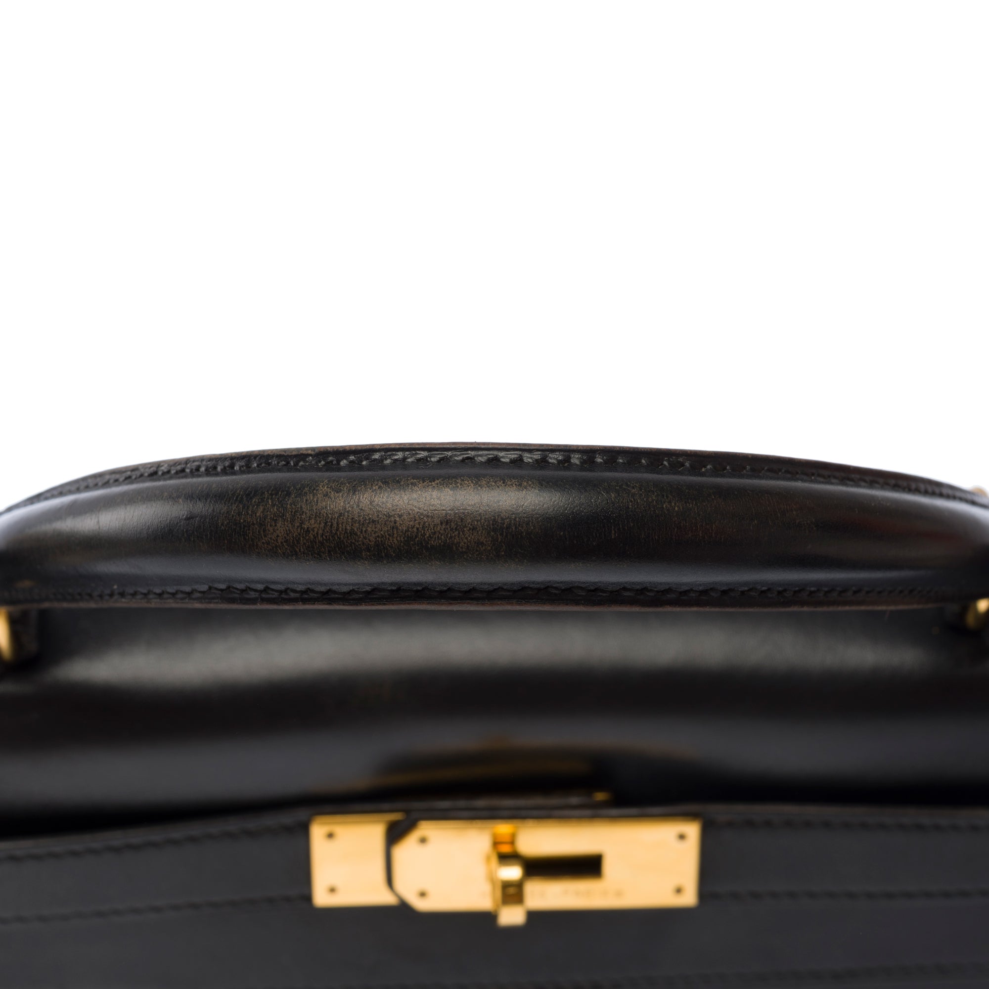 Sac HERMES Kelly 25 en Cuir Noir - 103709