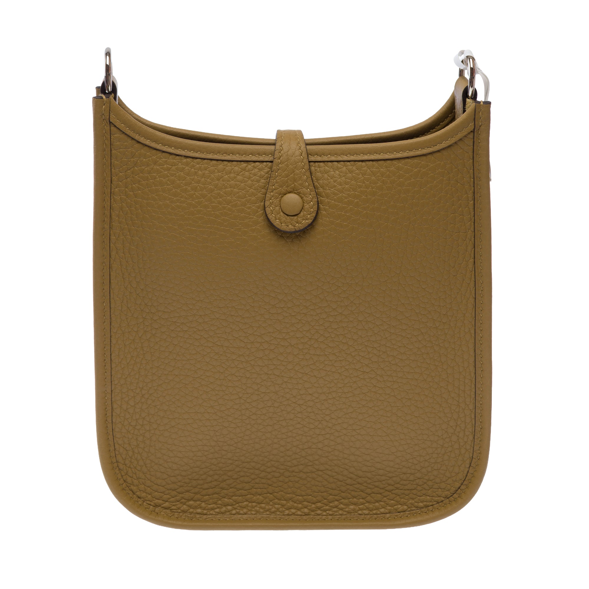 Sac HERMES Mini Evelyne en Cuir Beige - 103710