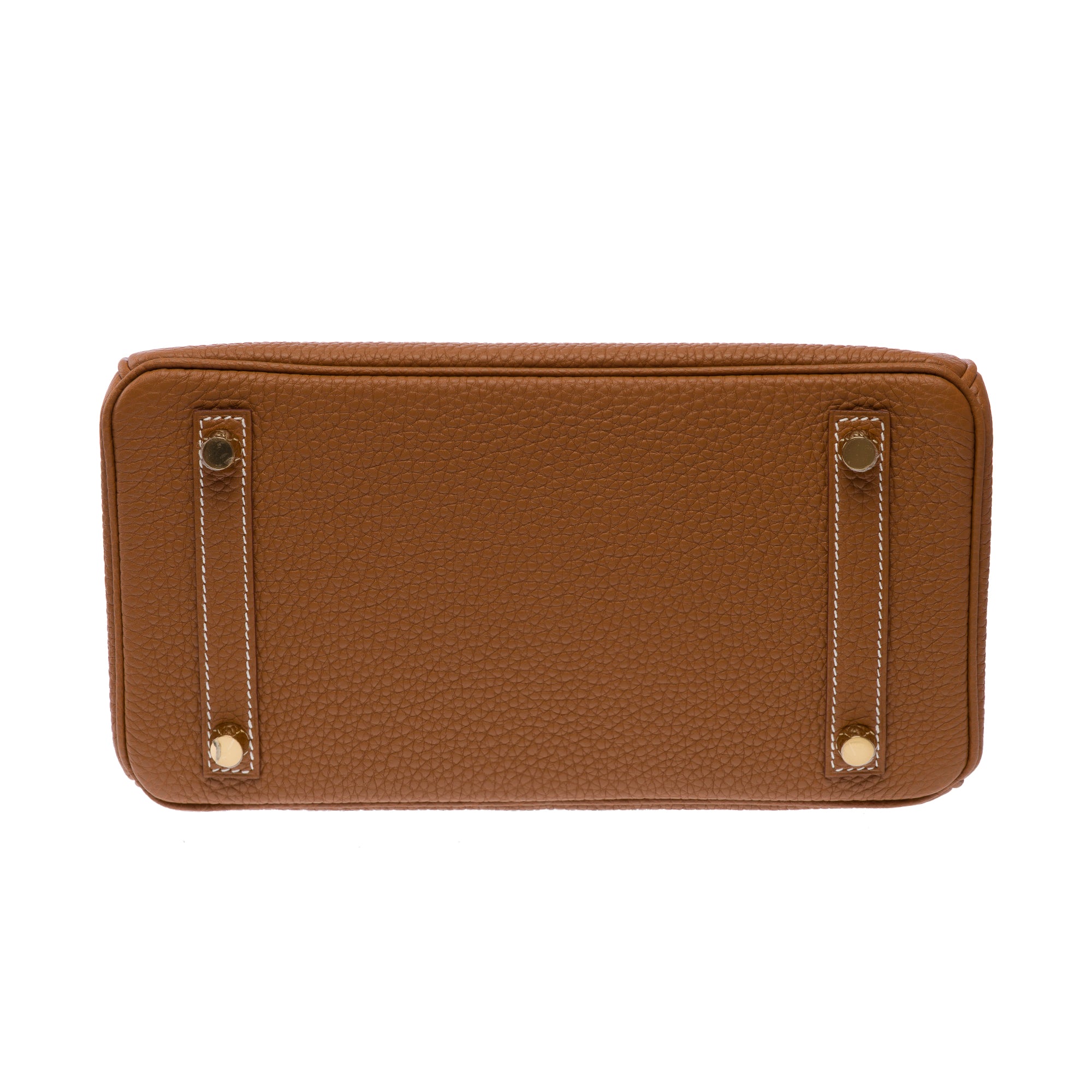 Sac HERMES Birkin 25 en Cuir Doré - 103707