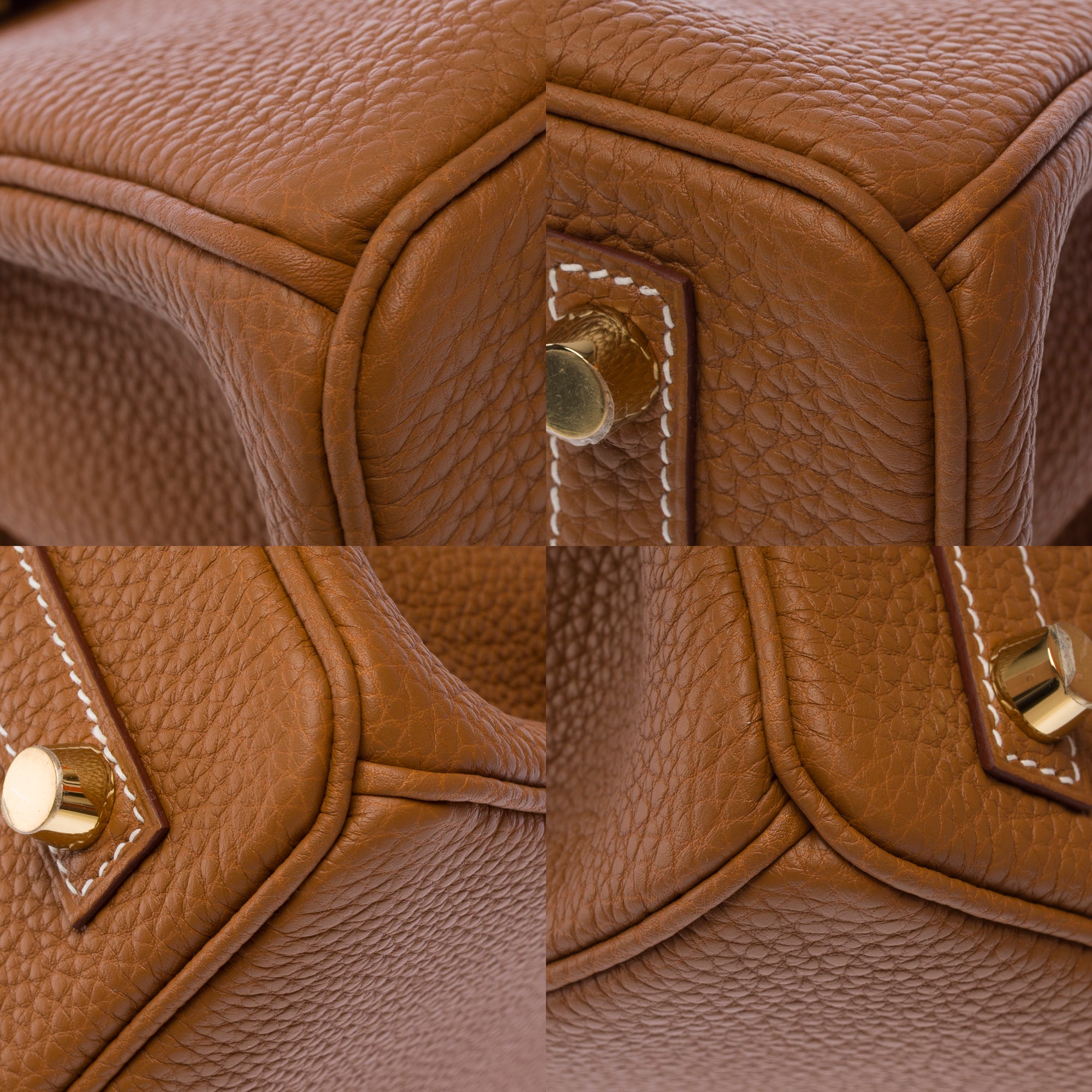 Sac HERMES Birkin 25 en Cuir Doré - 103704