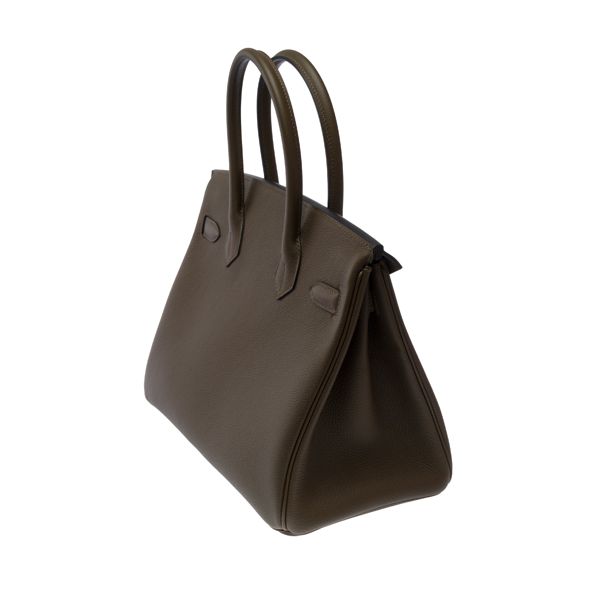 Sac HERMES Birkin 30 en Cuir Vert - 103705