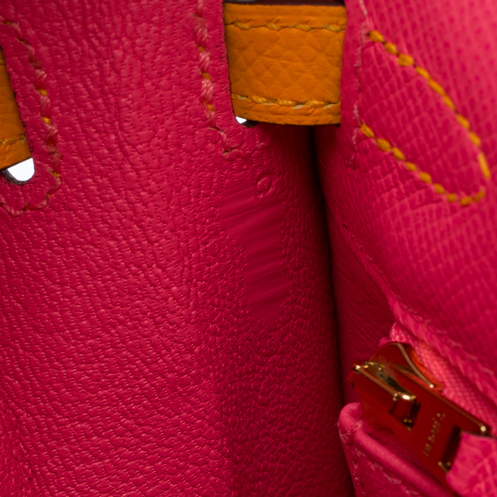 Sac HERMES Kelly 25 en Cuir Rose - 103713