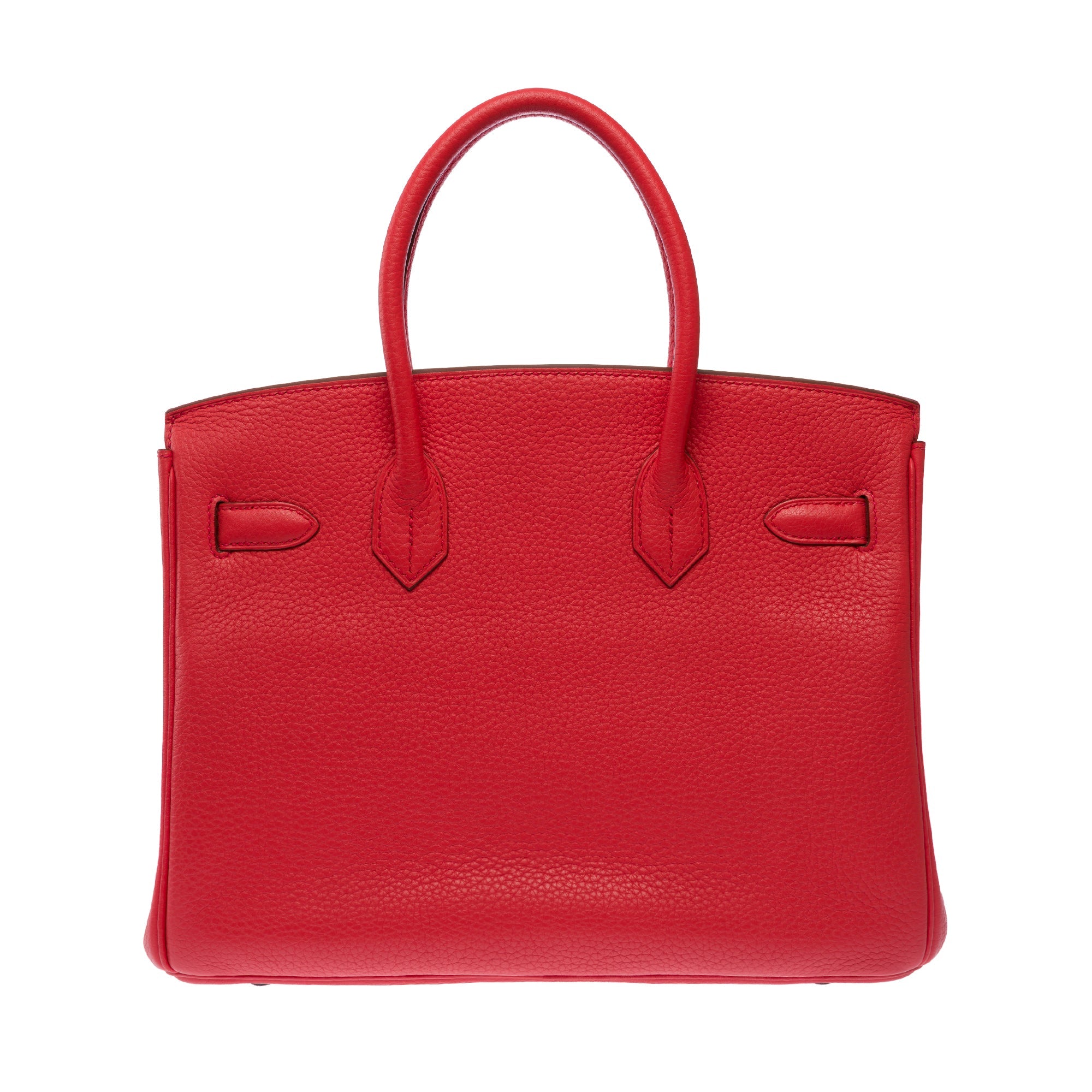 Sac HERMES Birkin 30 en Cuir Rouge - 103708