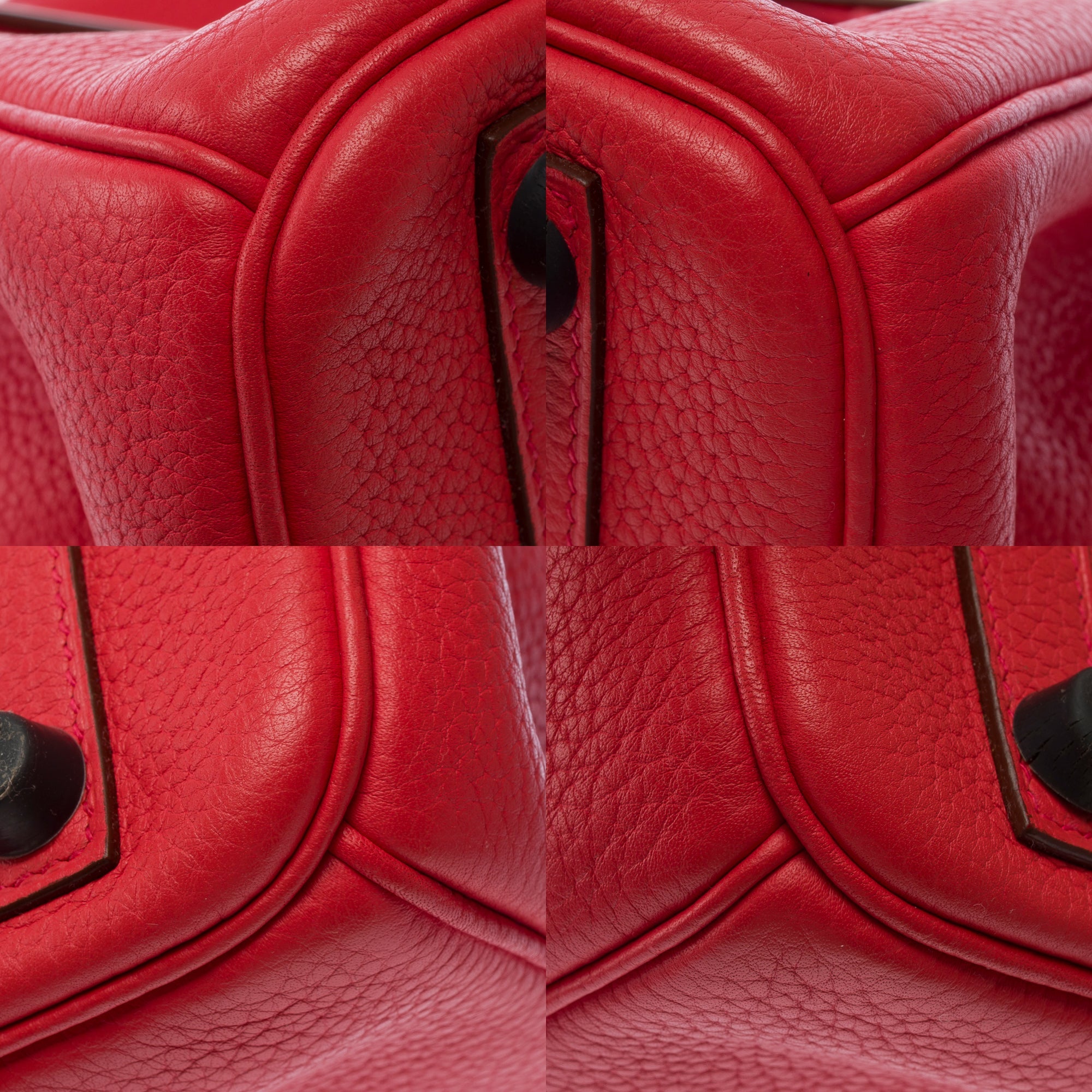 Sac HERMES Birkin 30 en Cuir Rouge - 103708