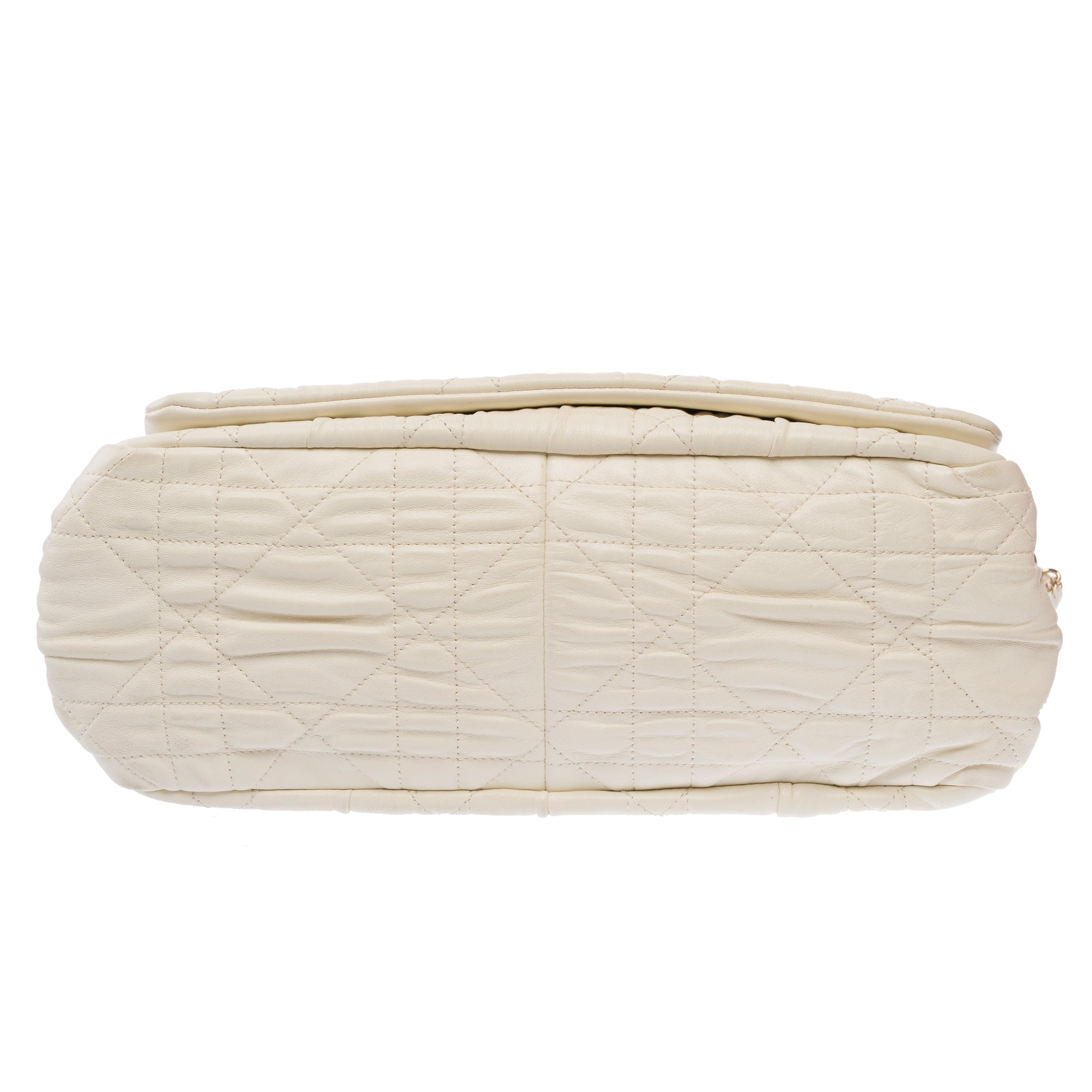 Sac DIOR Dior Caro en Cuir Blanc - 103695