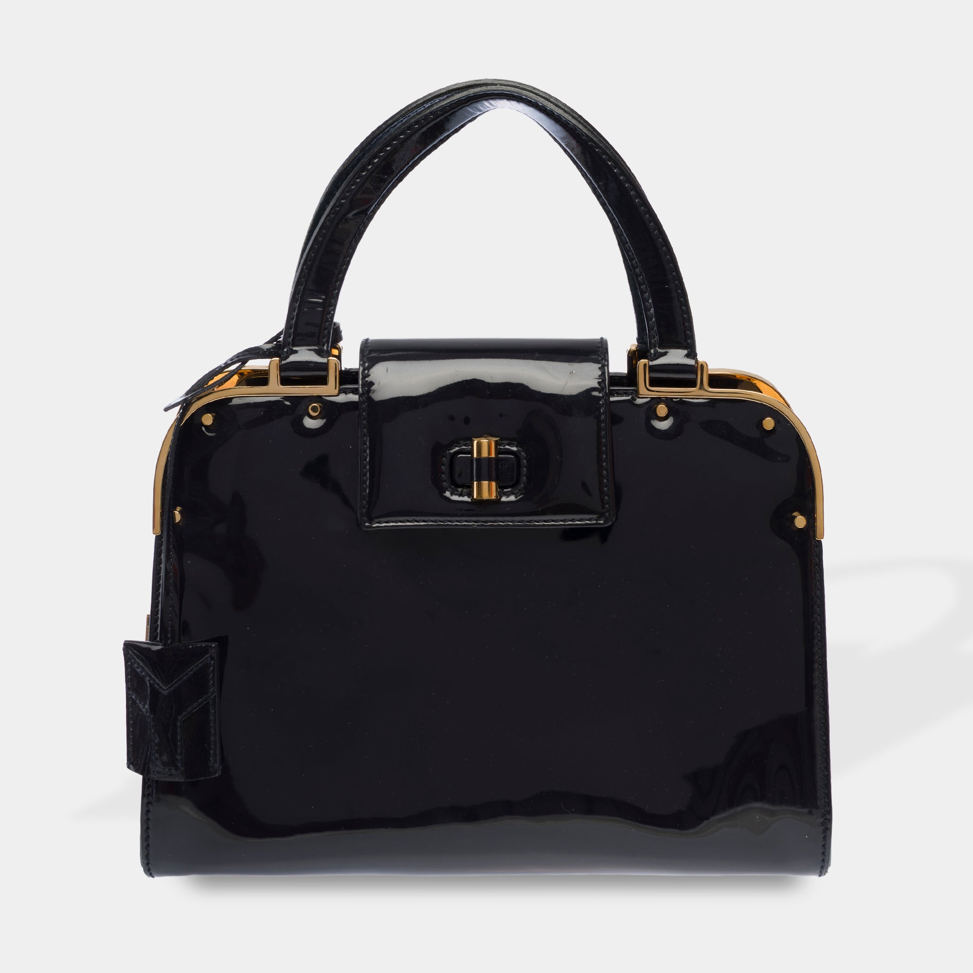 Sac YVES SAINT LAURENT en Cuir Bleu Marine - 103694