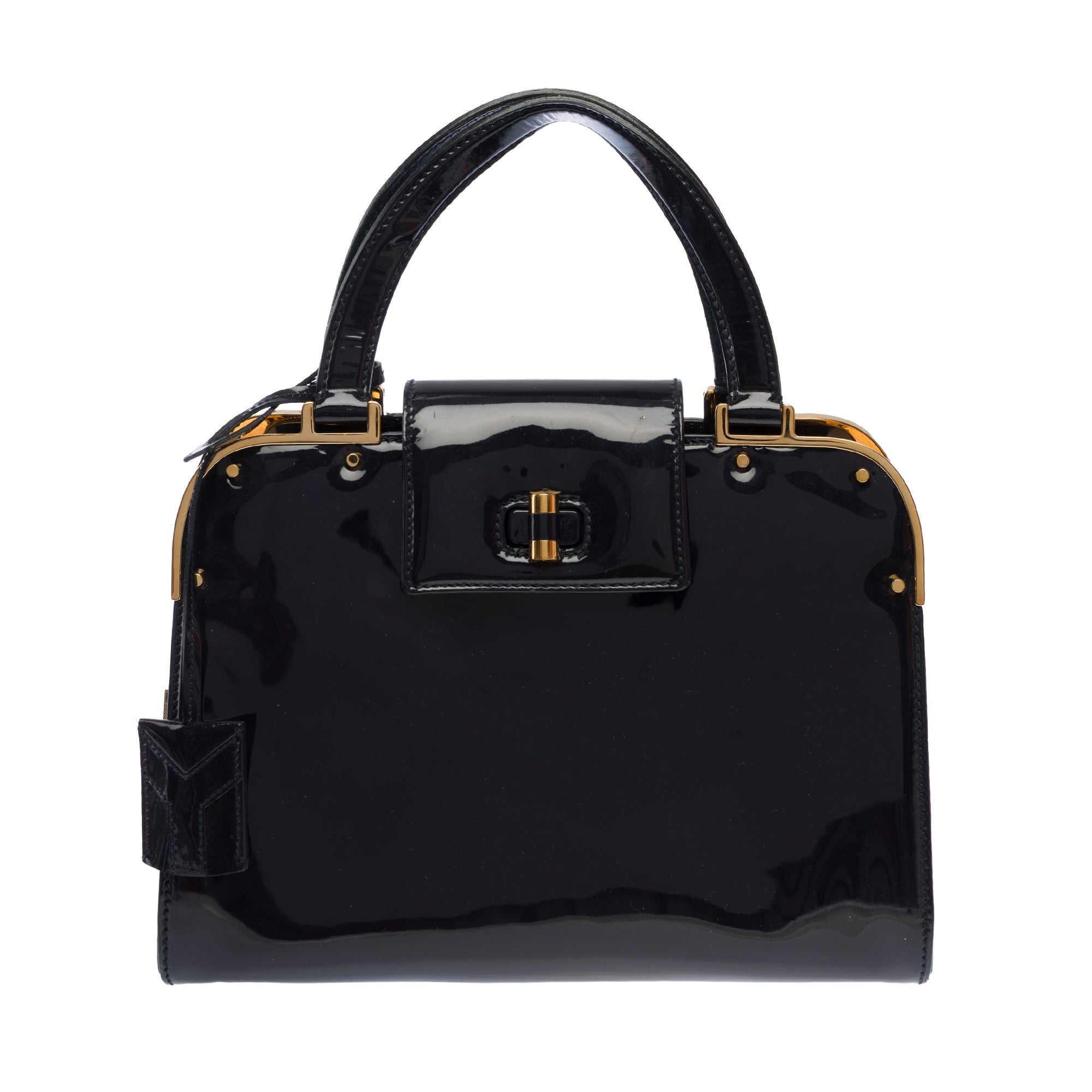 Sac YVES SAINT LAURENT en Cuir Bleu Marine - 103694