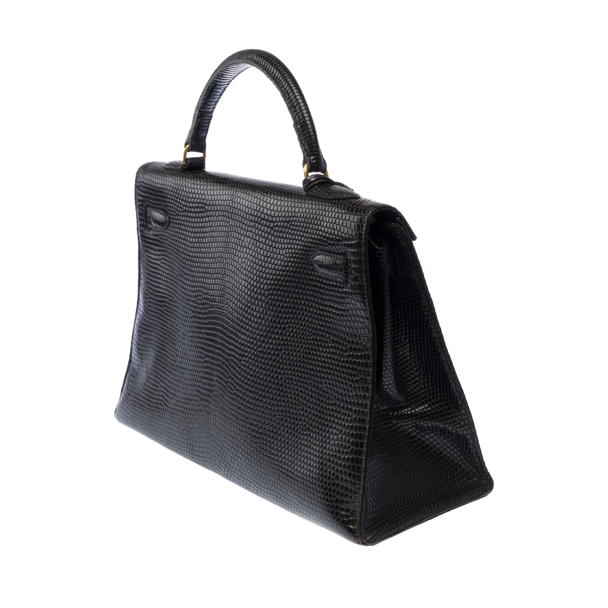 Sac HERMES Kelly 32 en Cuirs exotiques Noir - 103466