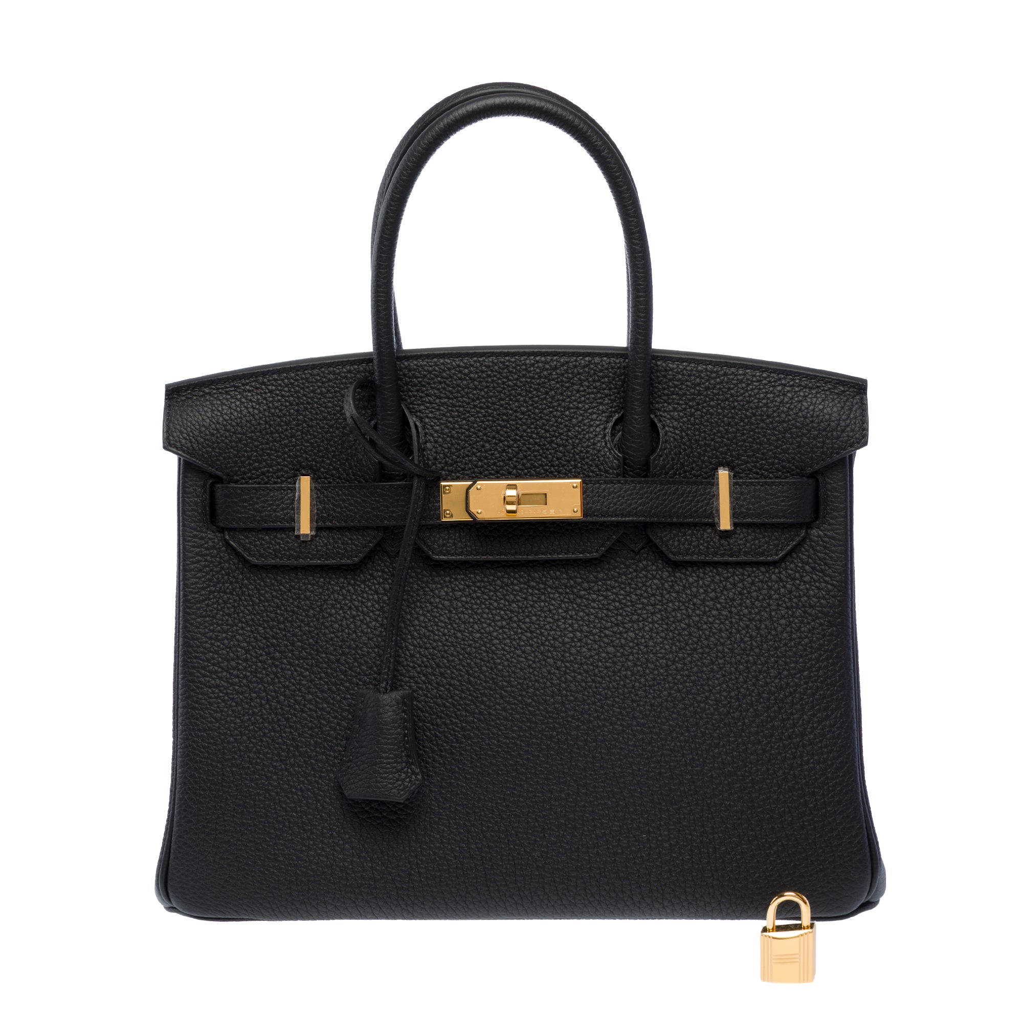 Sac HERMES Birkin 30 en Cuir Noir - 103715