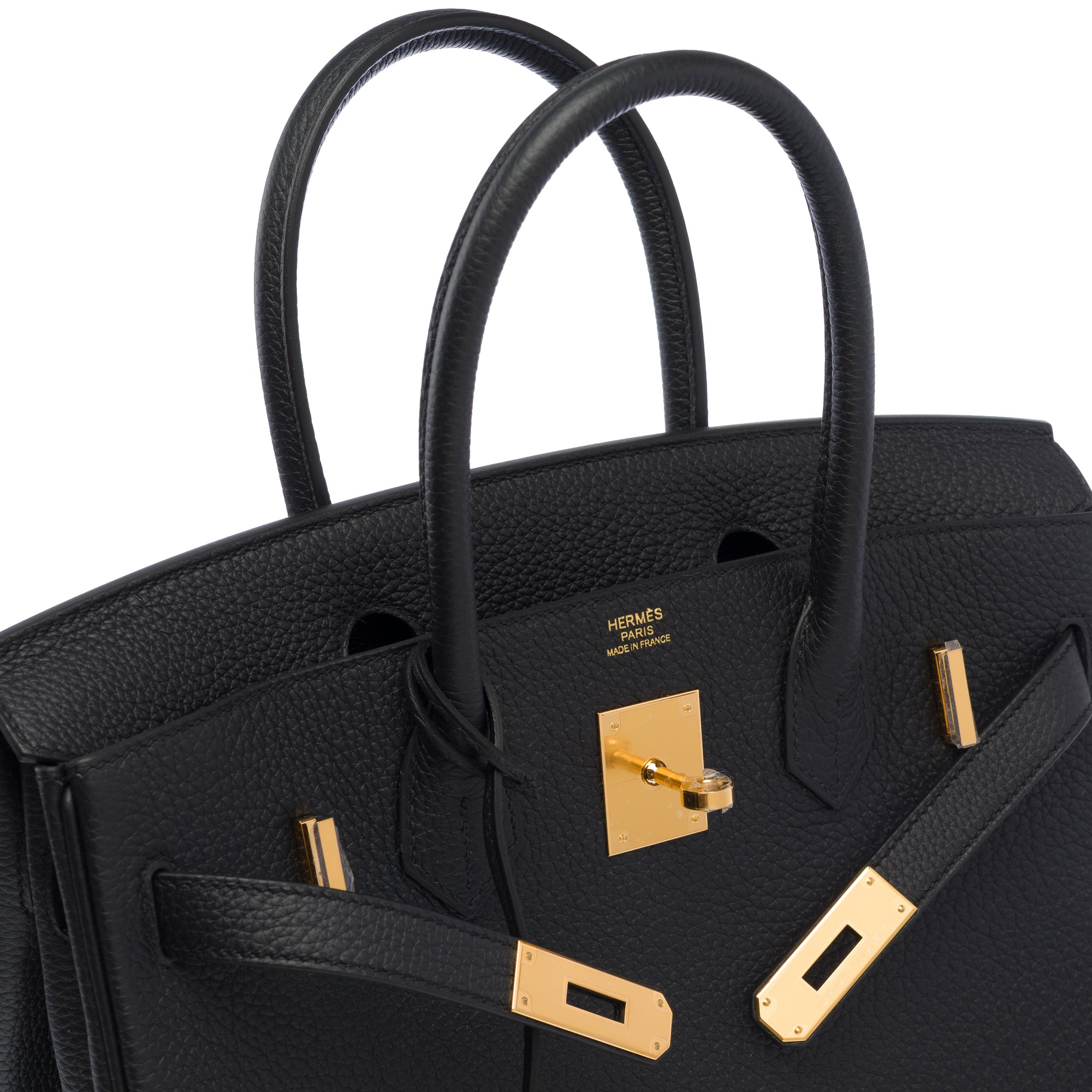 Sac HERMES Birkin 30 en Cuir Noir - 103715