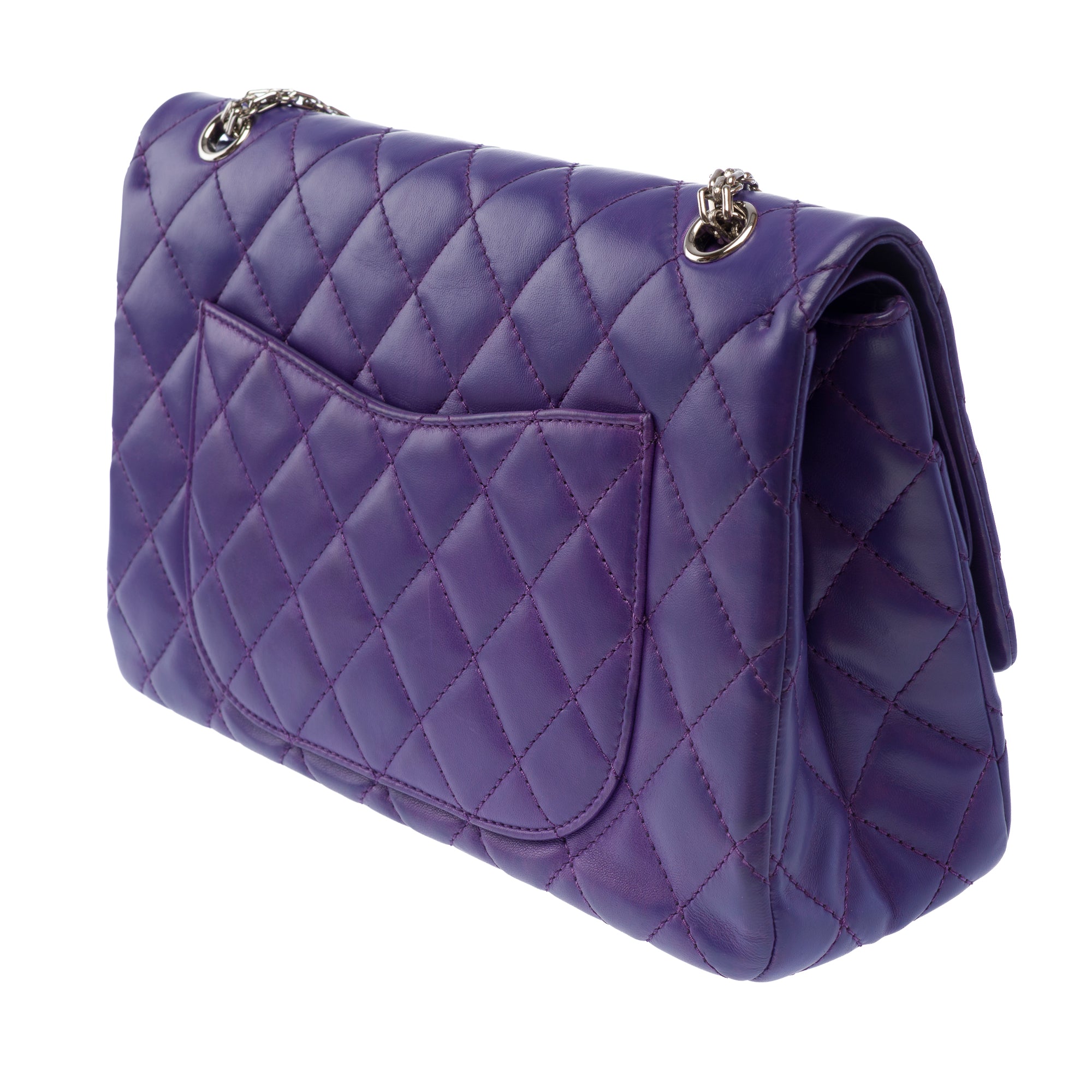Sac CHANEL 2.55 en Cuir Violet - 103728
