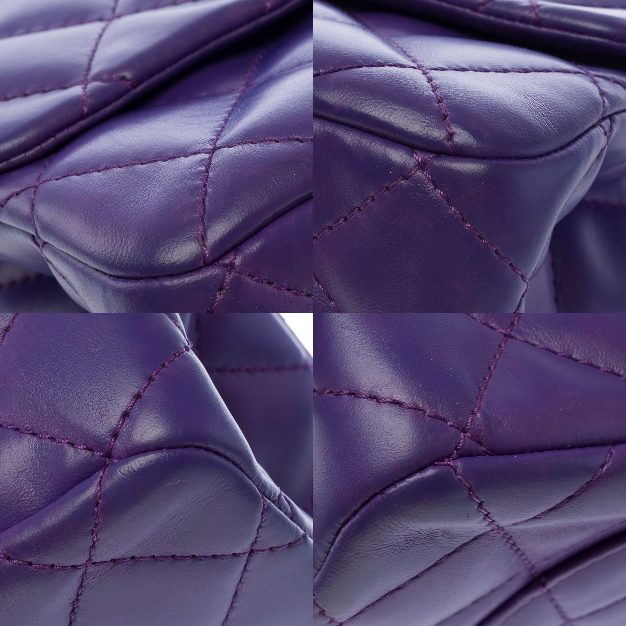 Sac CHANEL 2.55 en Cuir Violet - 103728