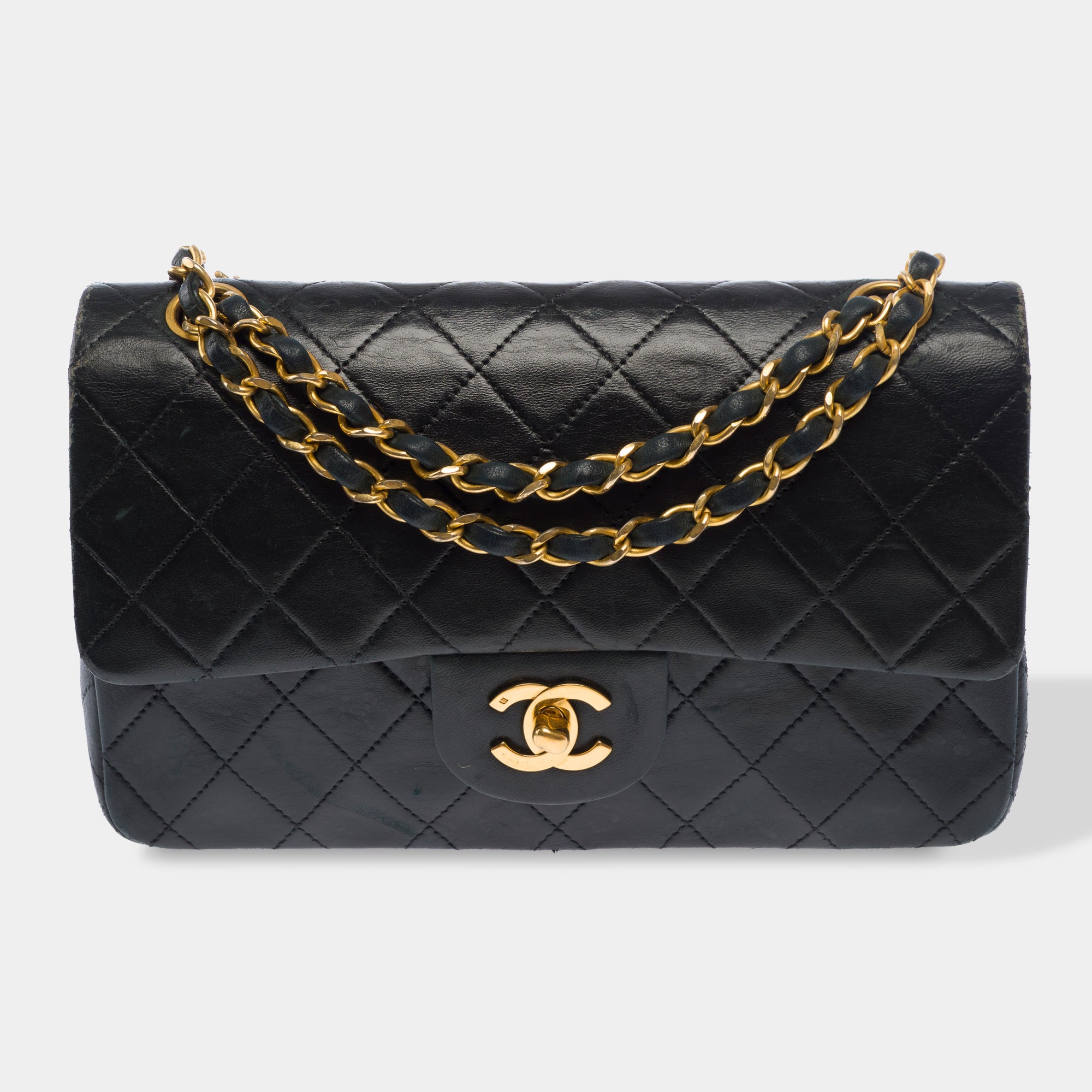 Sac CHANEL Timeless/Classique en Cuir Noir - 103725
