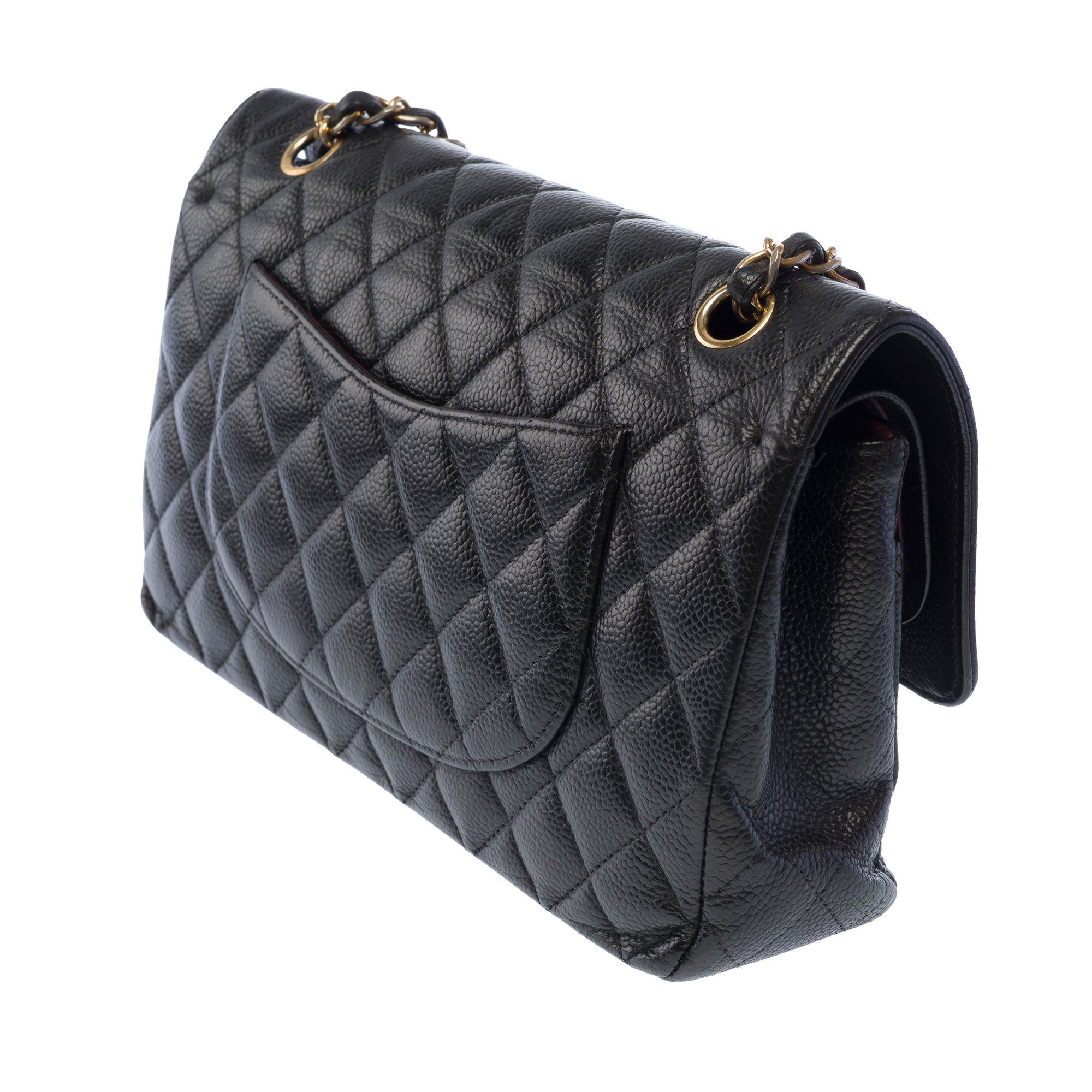 Sac CHANEL Timeless/Classique en Cuir Noir - 103724