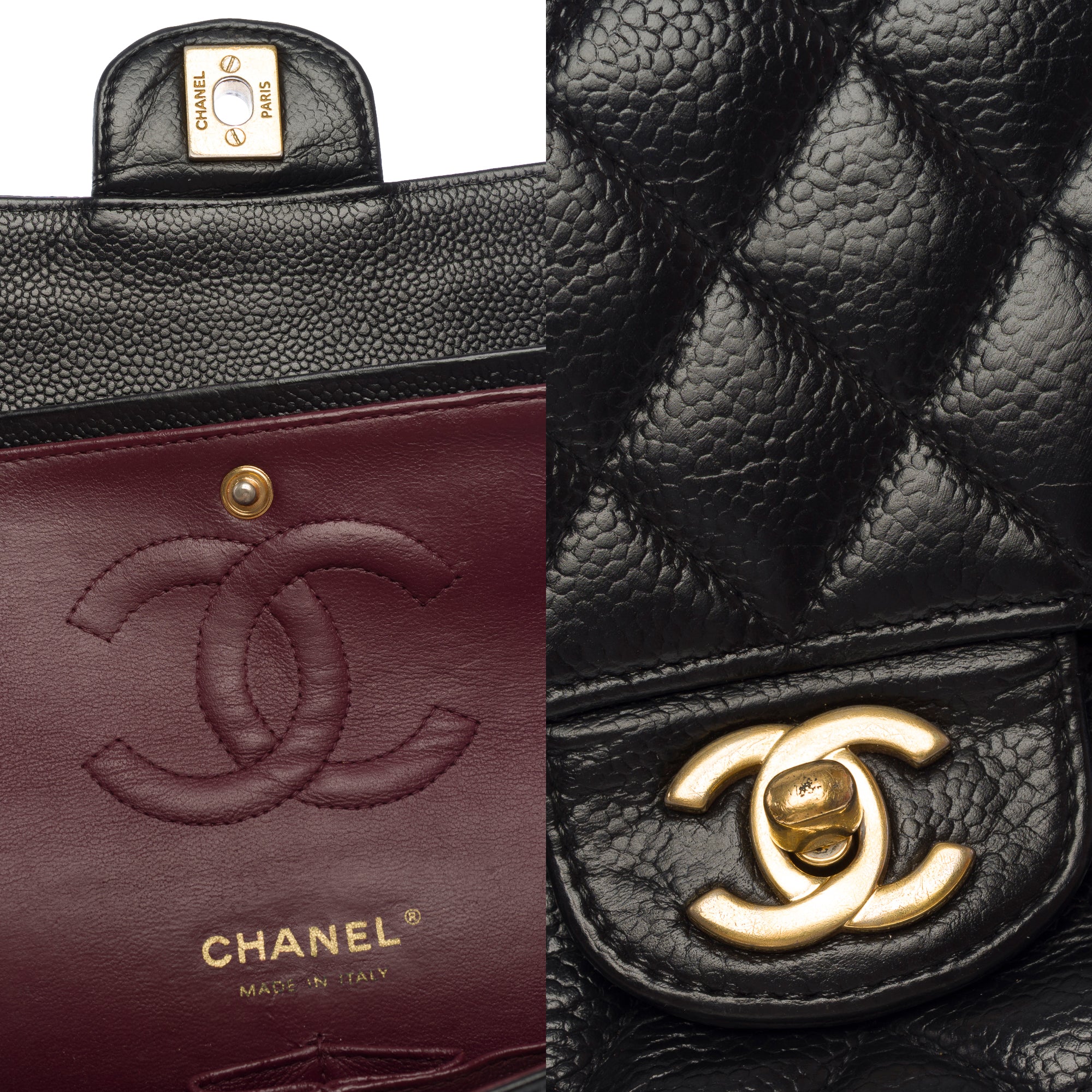 Sac CHANEL Timeless/Classique en Cuir Noir - 103724